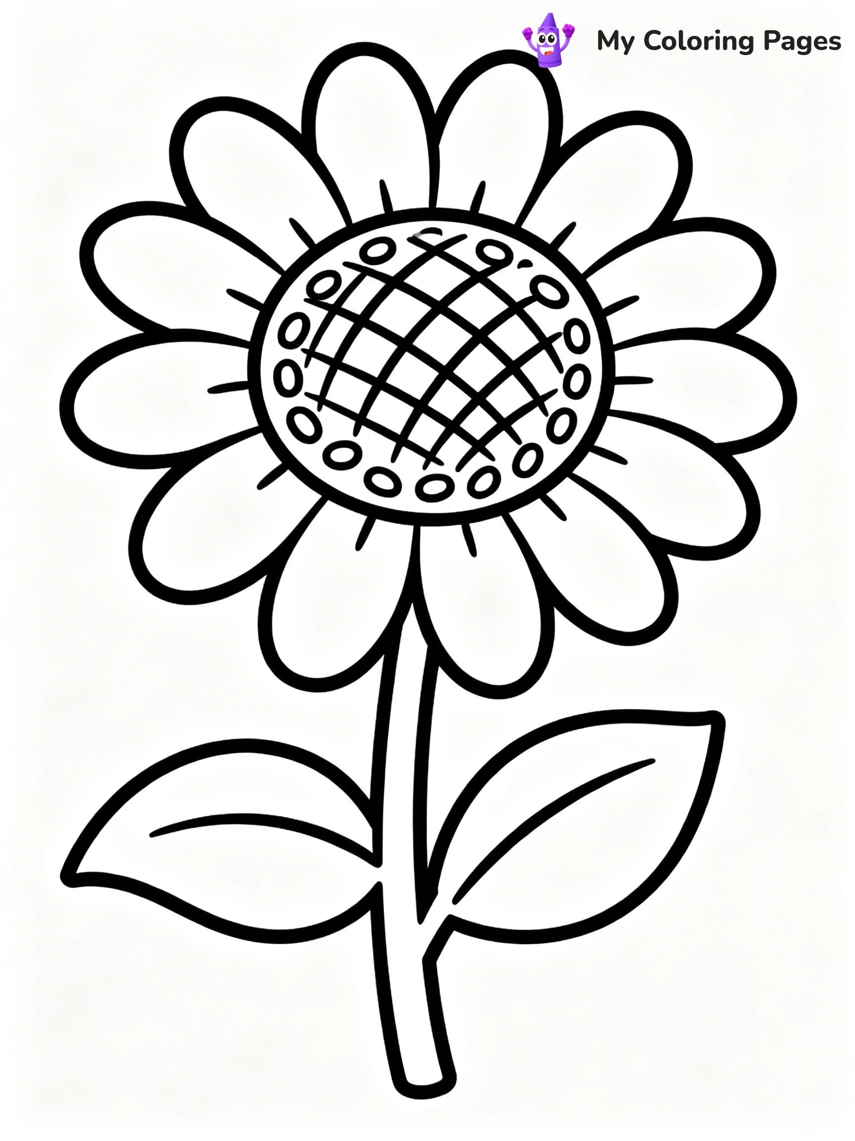 Unique Flower Coloring Pages - 24