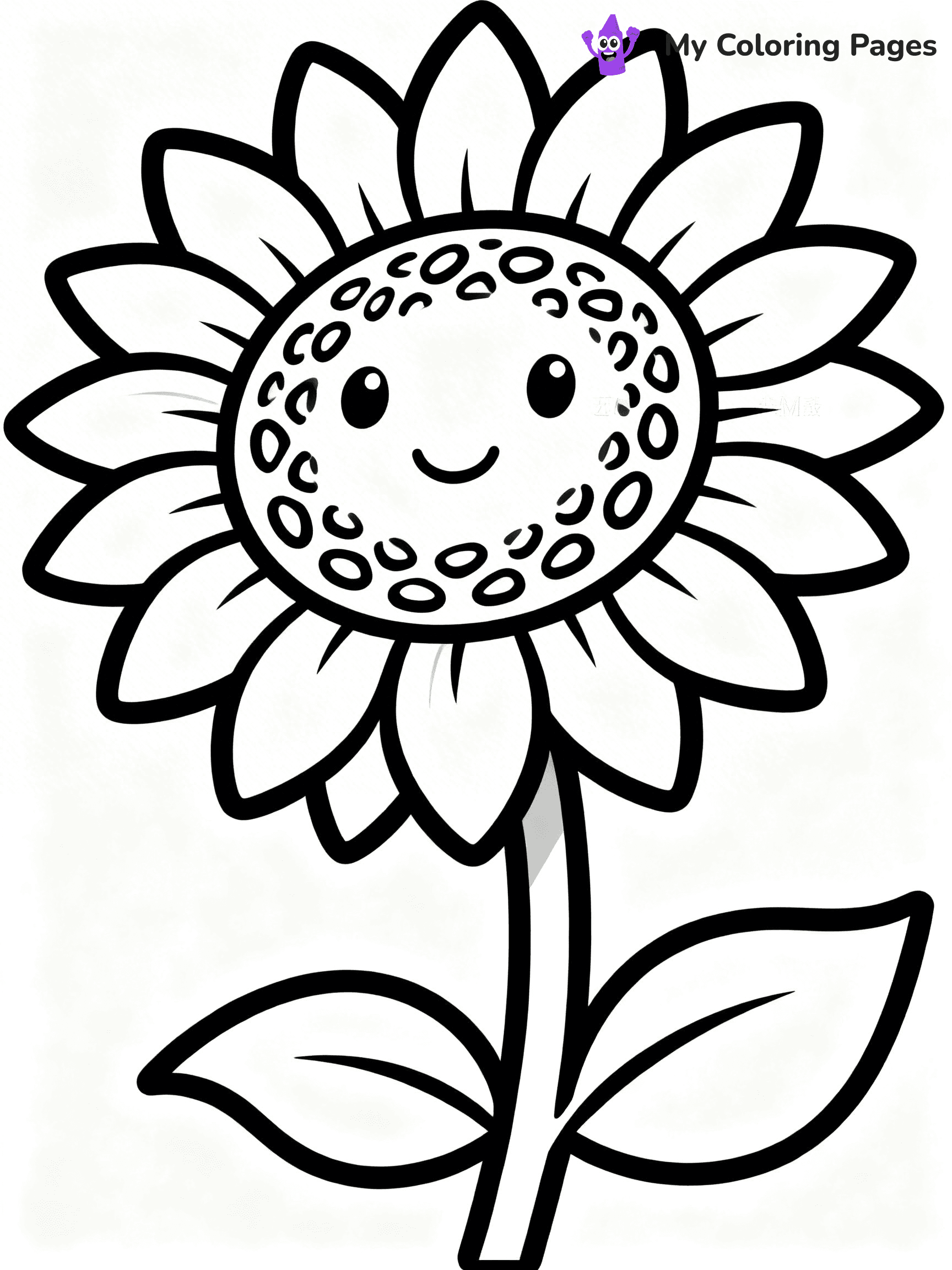 Unique Flower Coloring Pages - 22