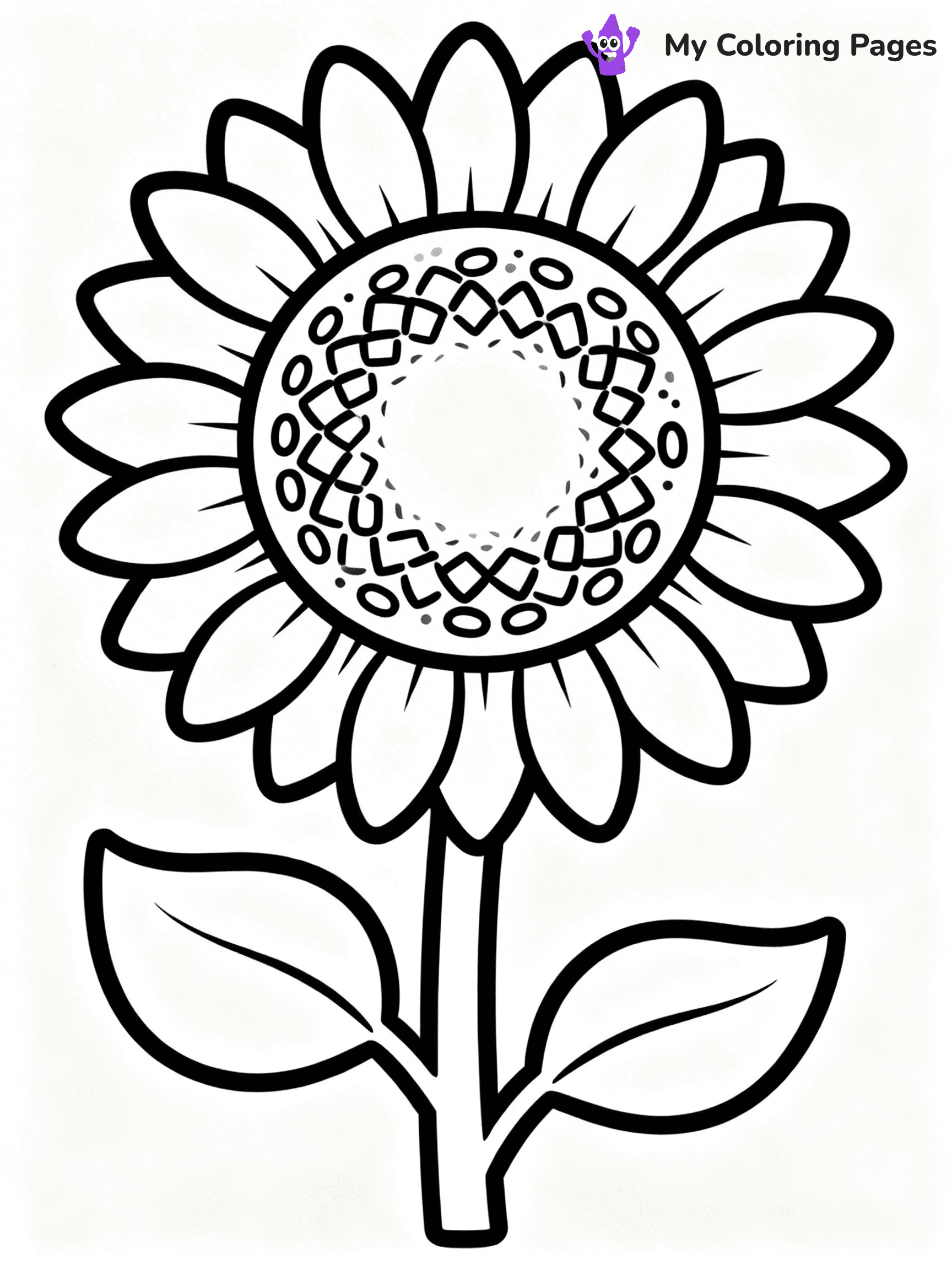 Unique Flower Coloring Pages - 21
