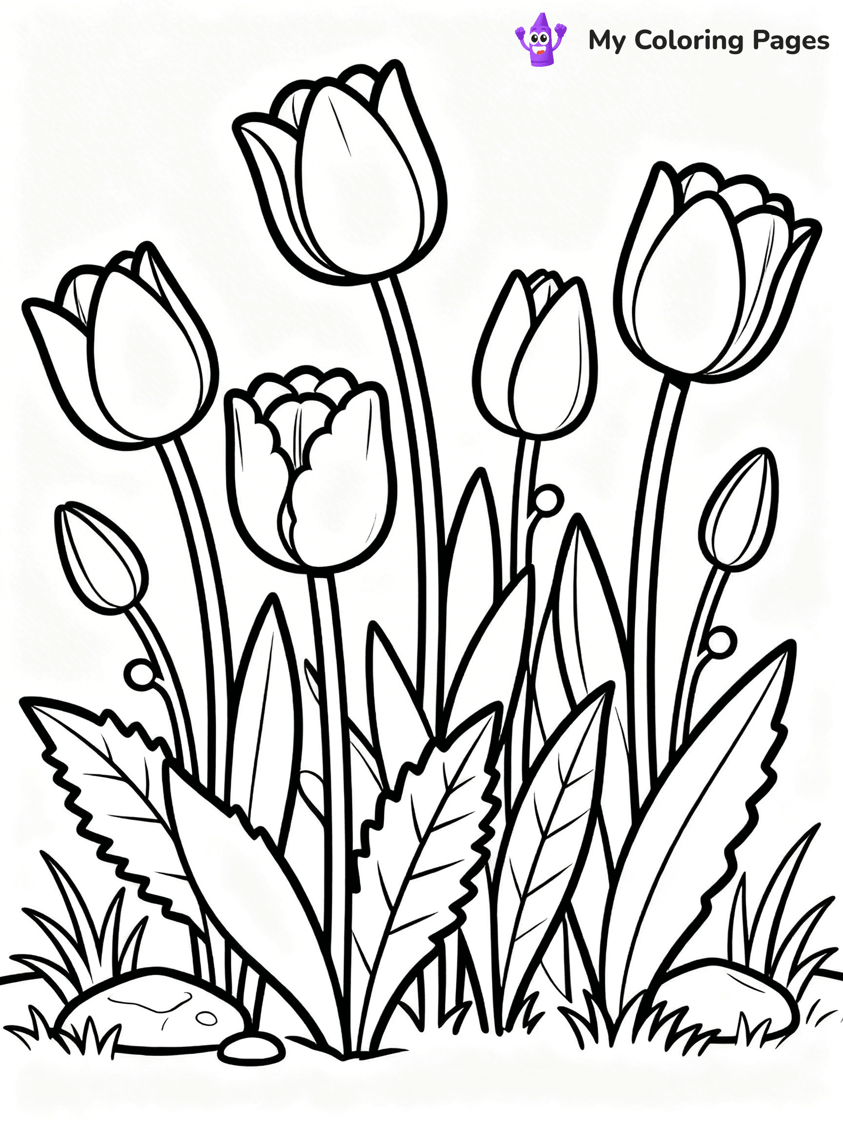 Unique Flower Coloring Pages - 12