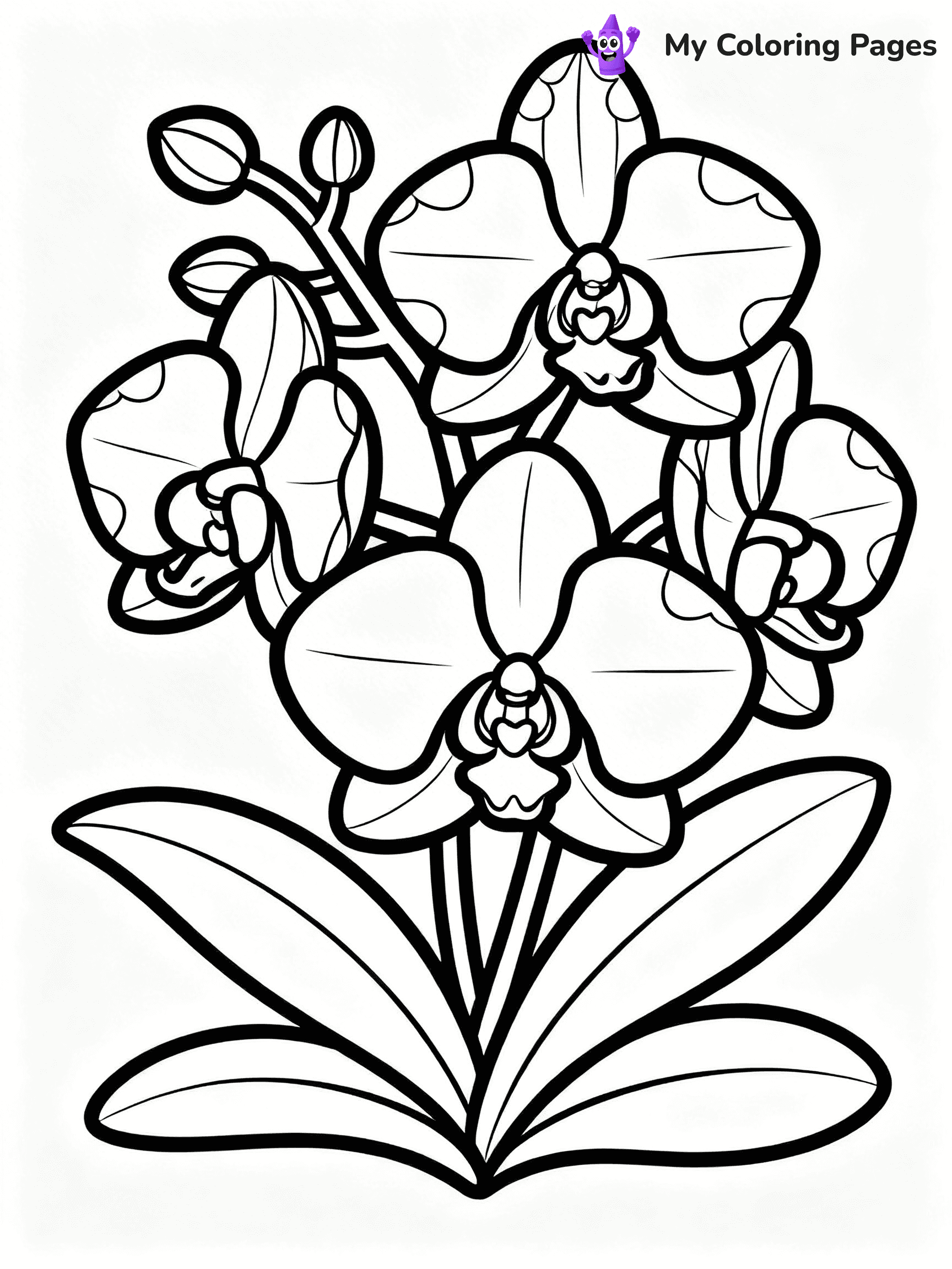 Unique Flower Coloring Pages - 4