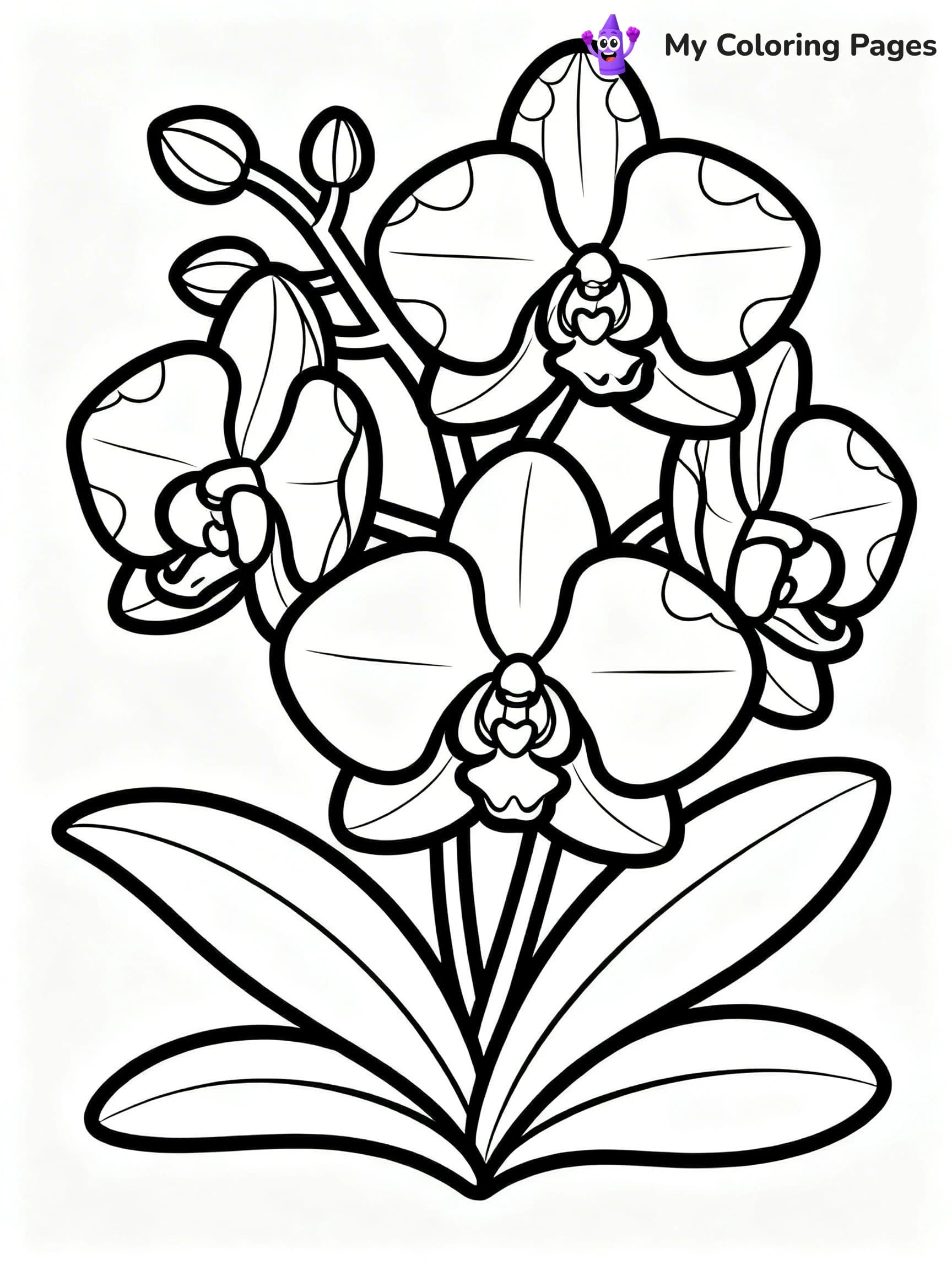 Unique Flower Coloring Pages - 4