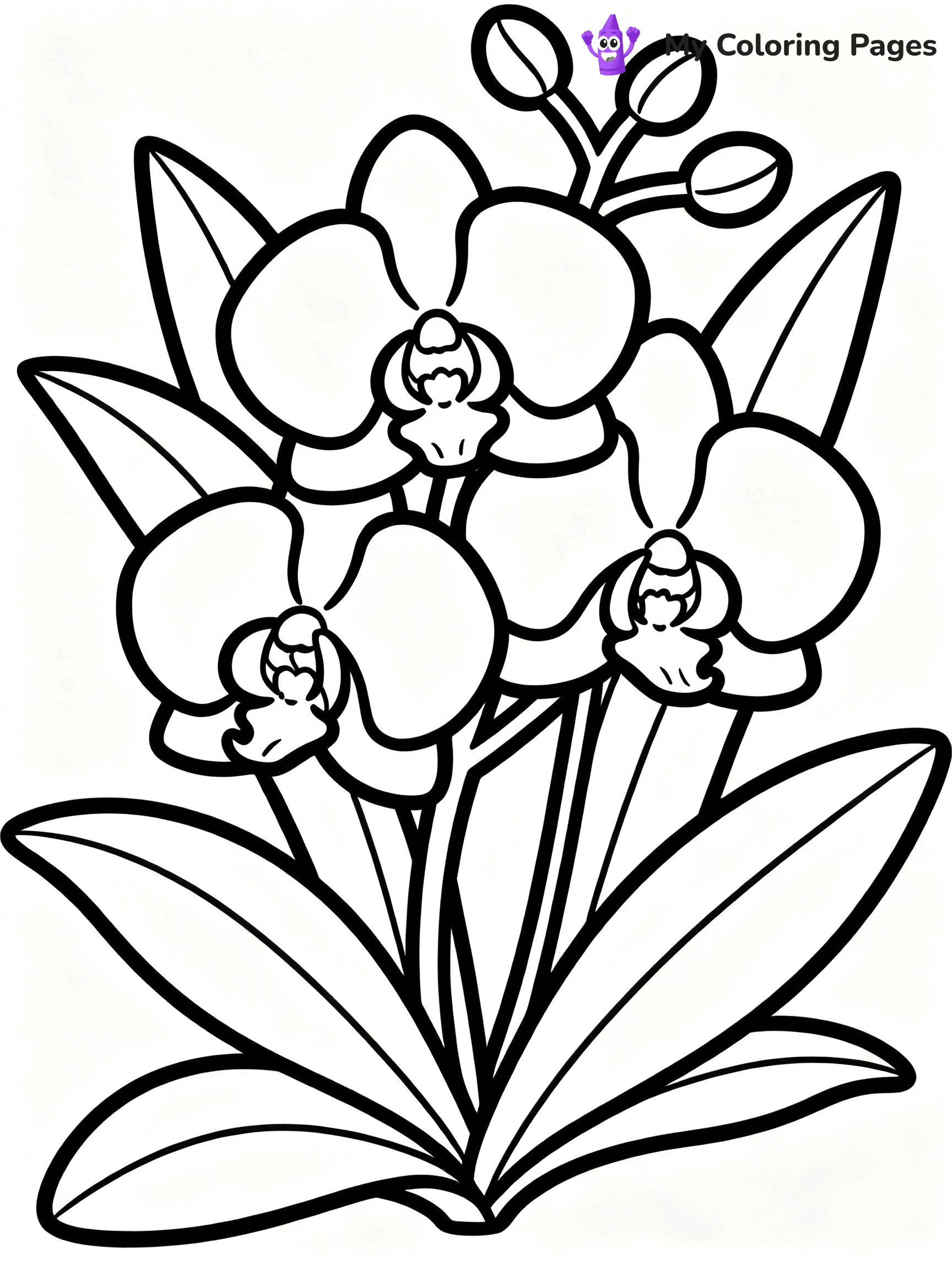 Unique Flower Coloring Pages - 3