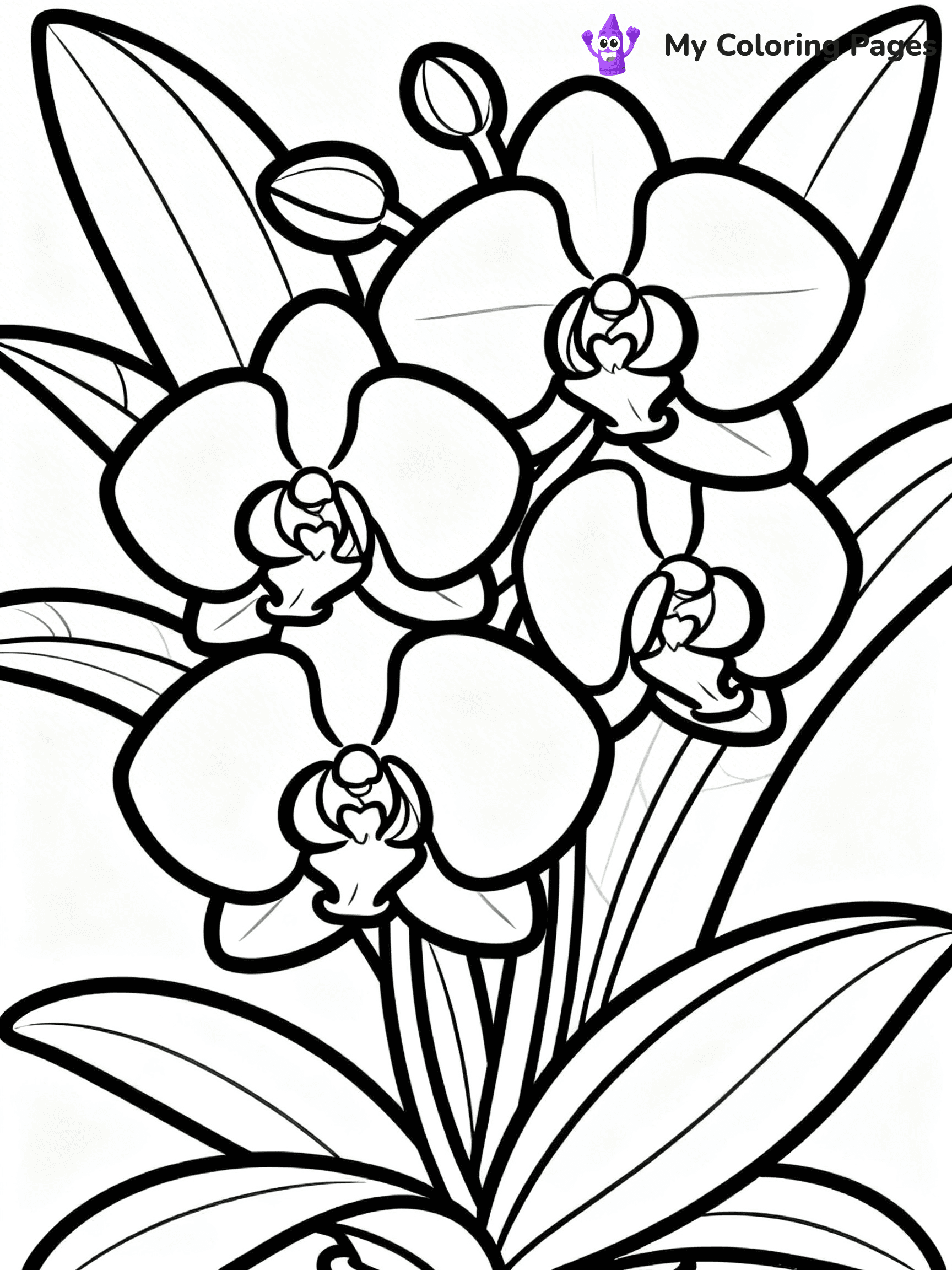 Unique Flower Coloring Pages - 1