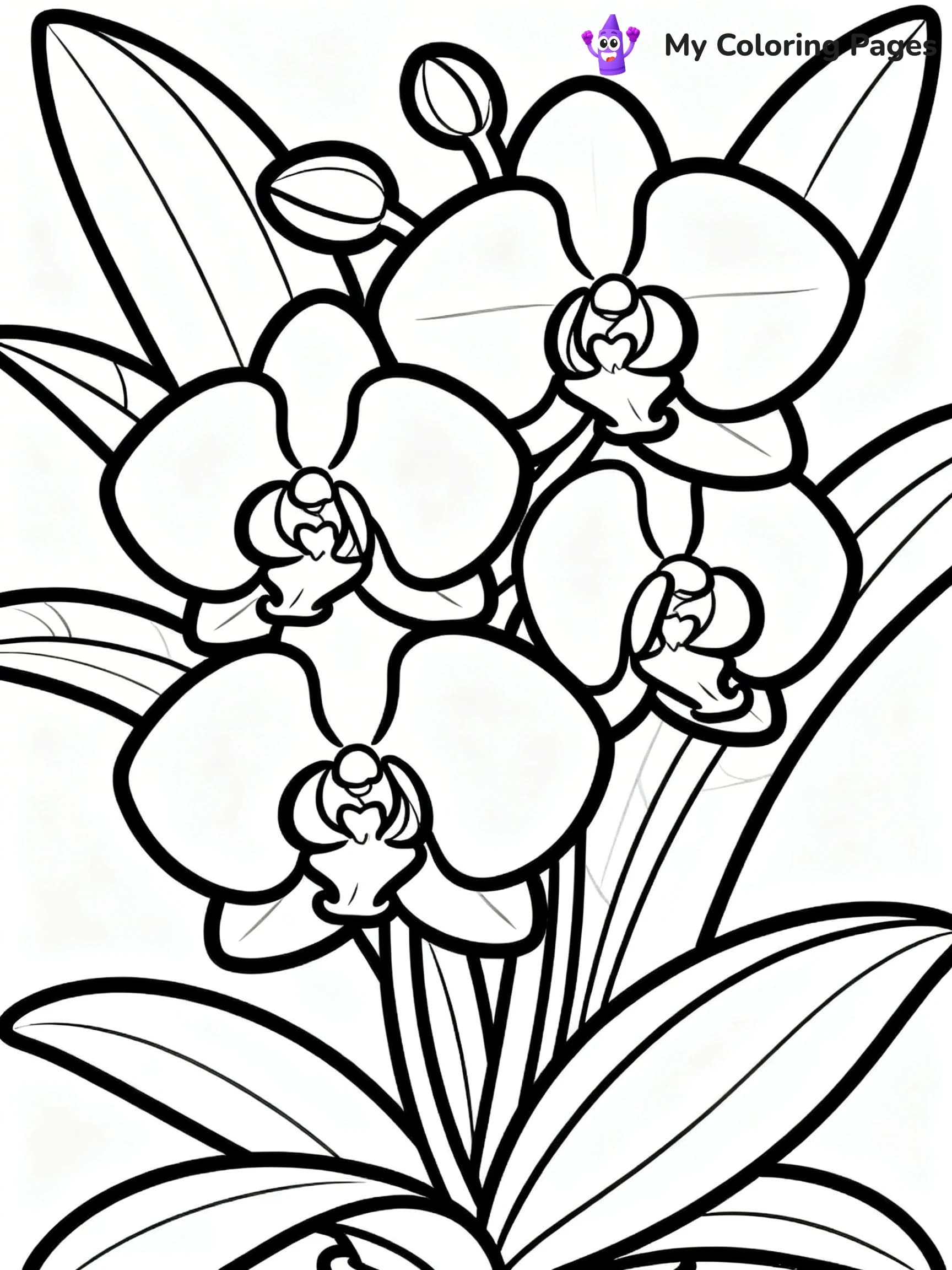 Unique Flower Coloring Pages - 1