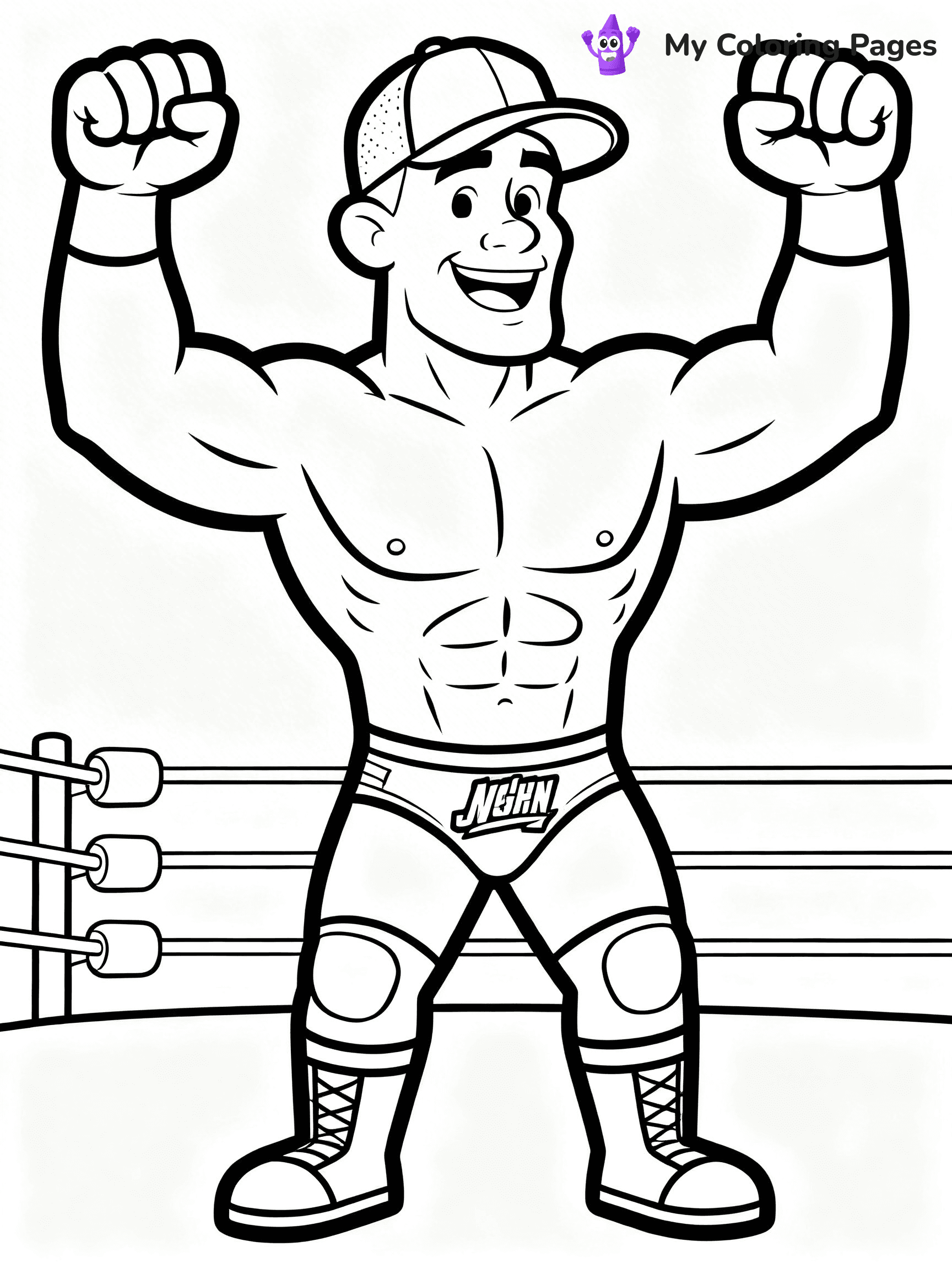 John Cena Coloring Pages - 28
