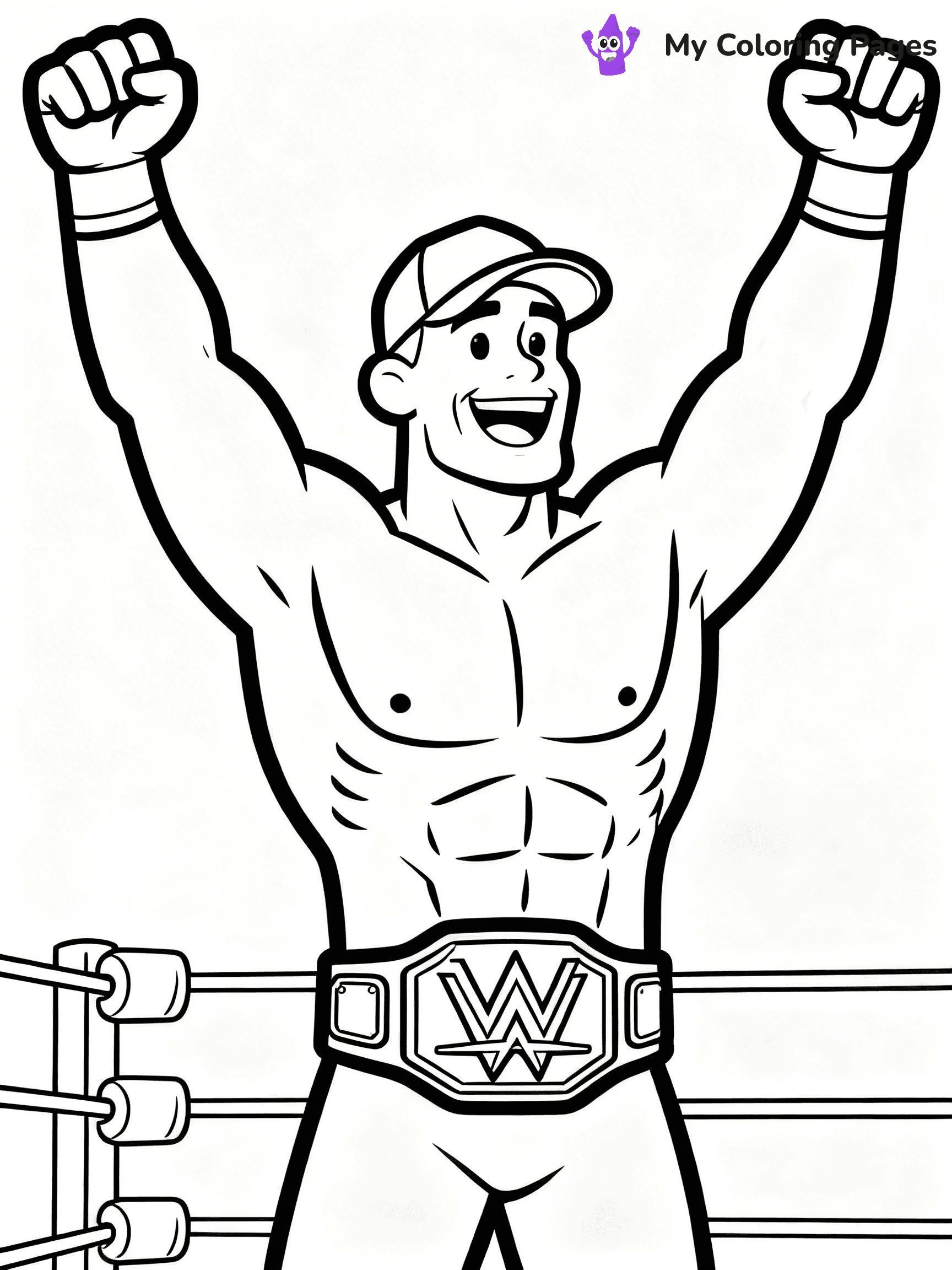 John Cena Coloring Pages - 19