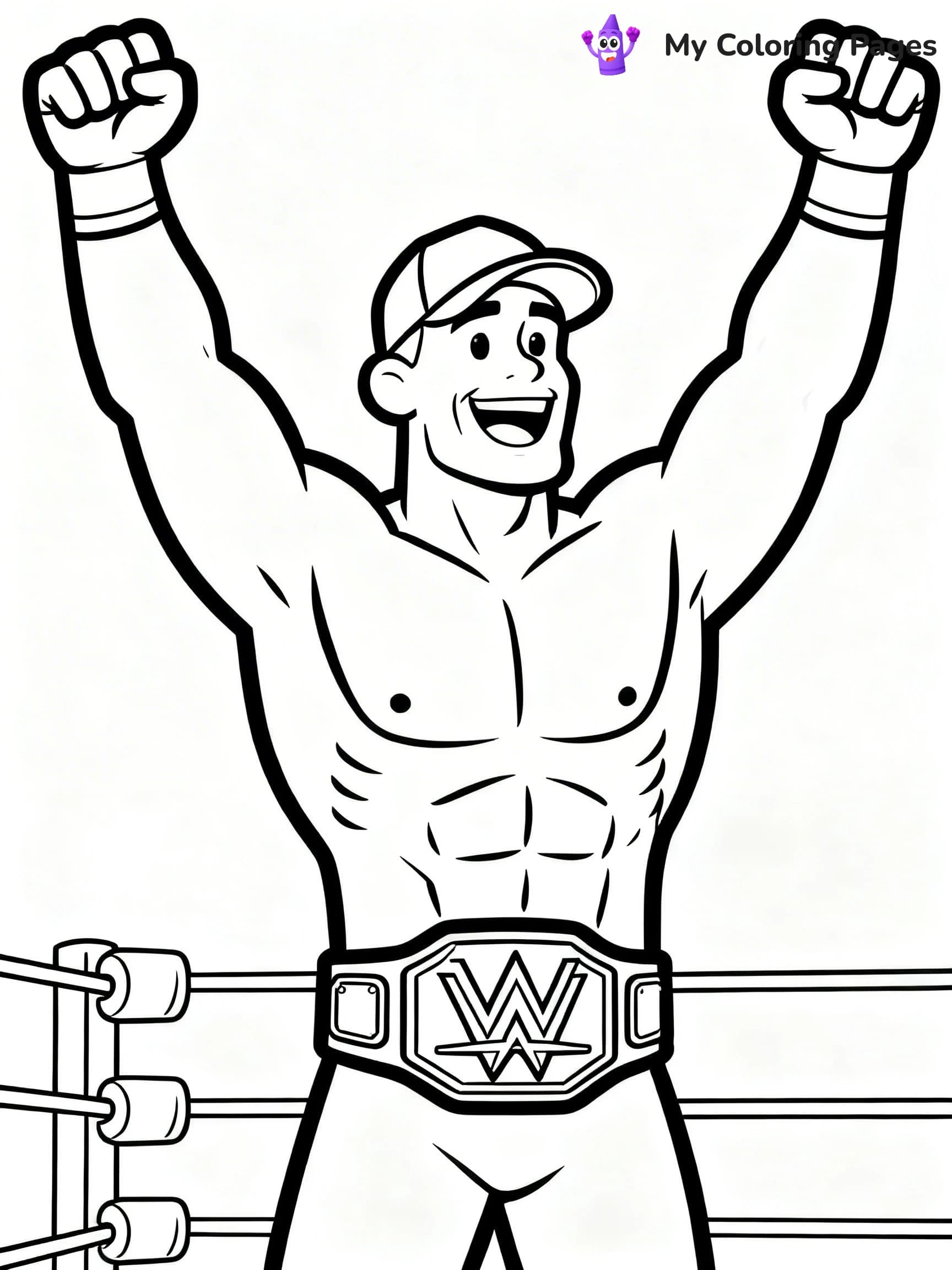 John Cena Coloring Pages - 19