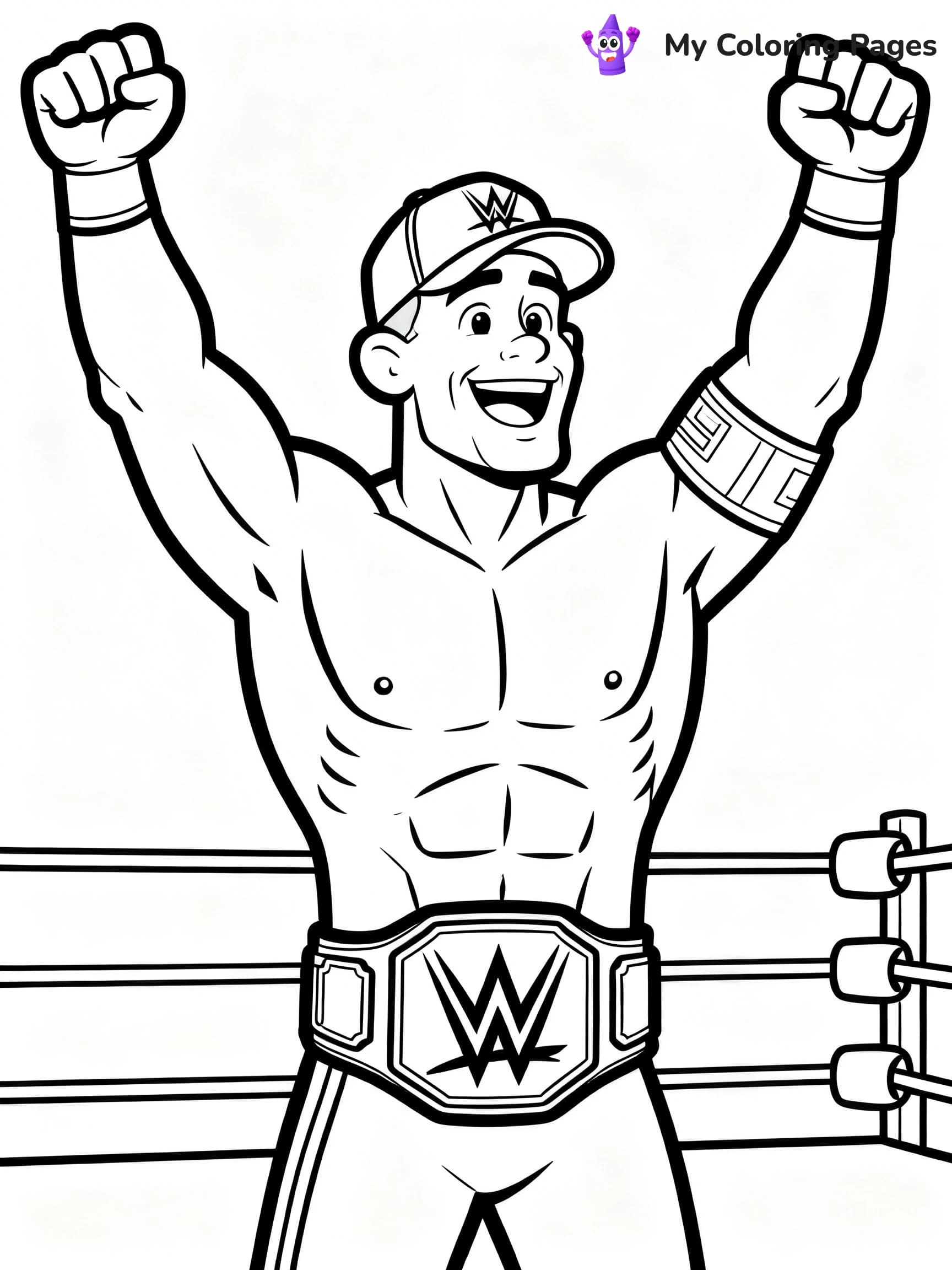 John Cena Coloring Pages - 18