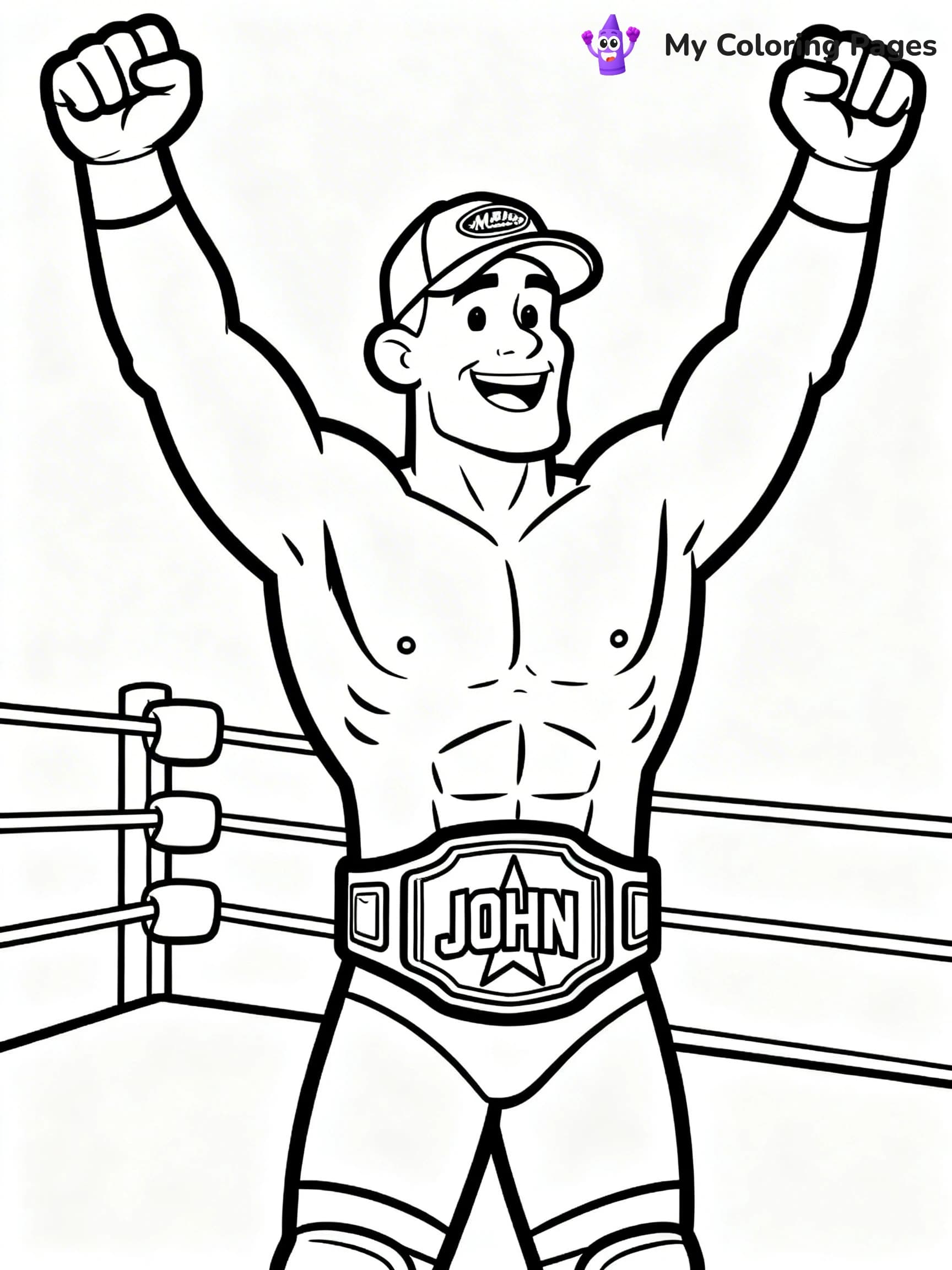 John Cena Coloring Pages - 17
