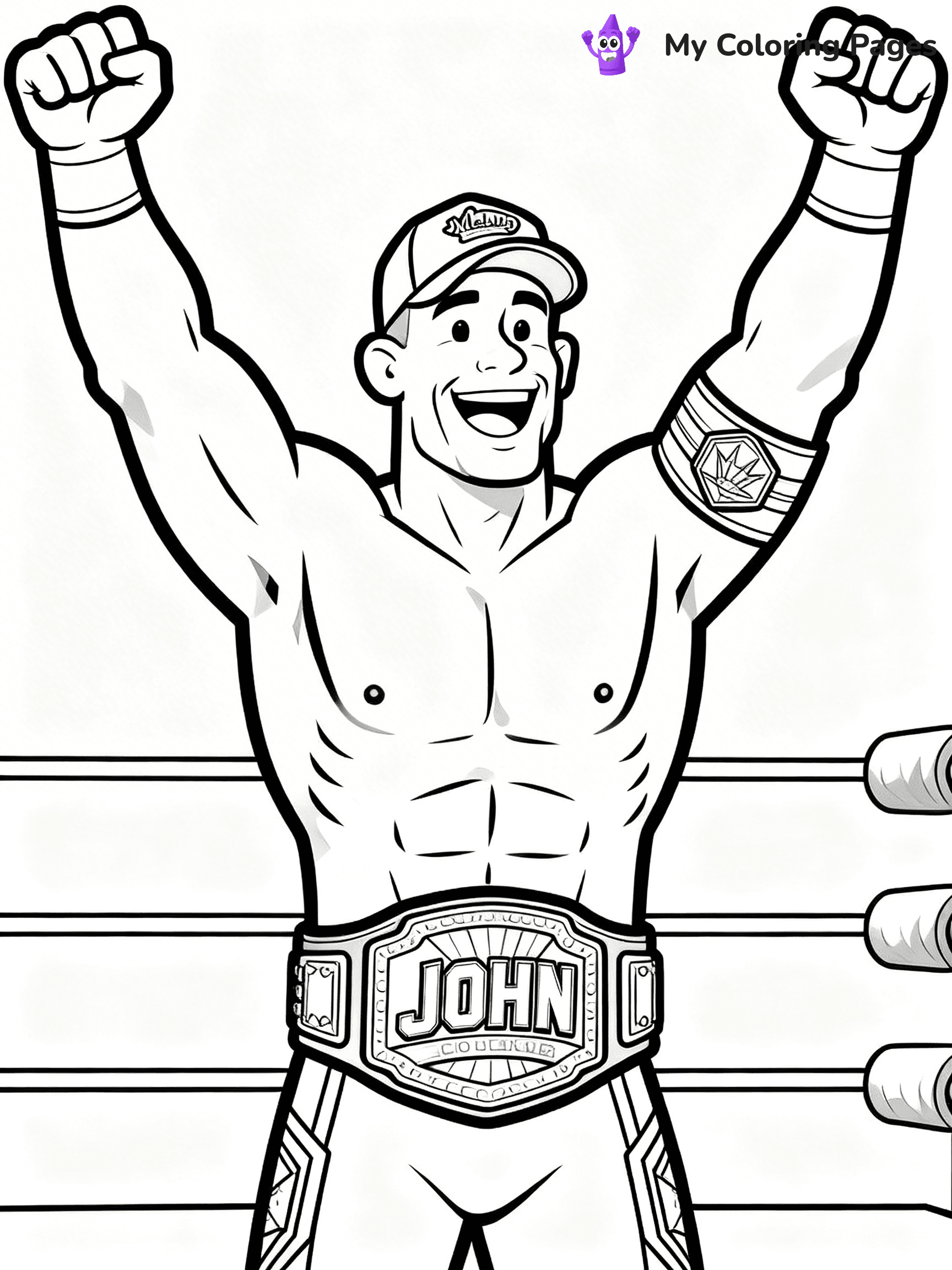 John Cena Coloring Pages - 16