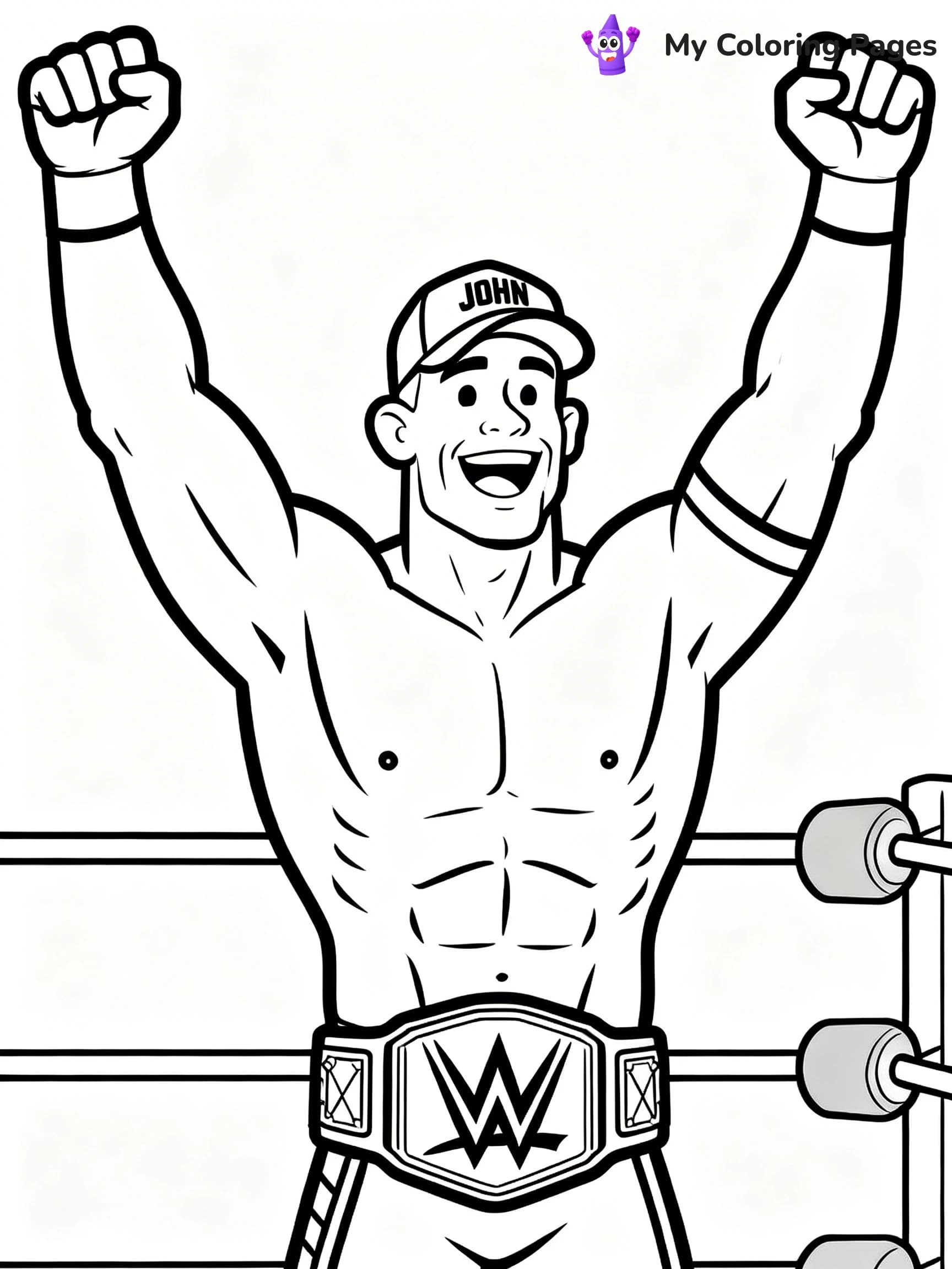 John Cena Coloring Pages - 15