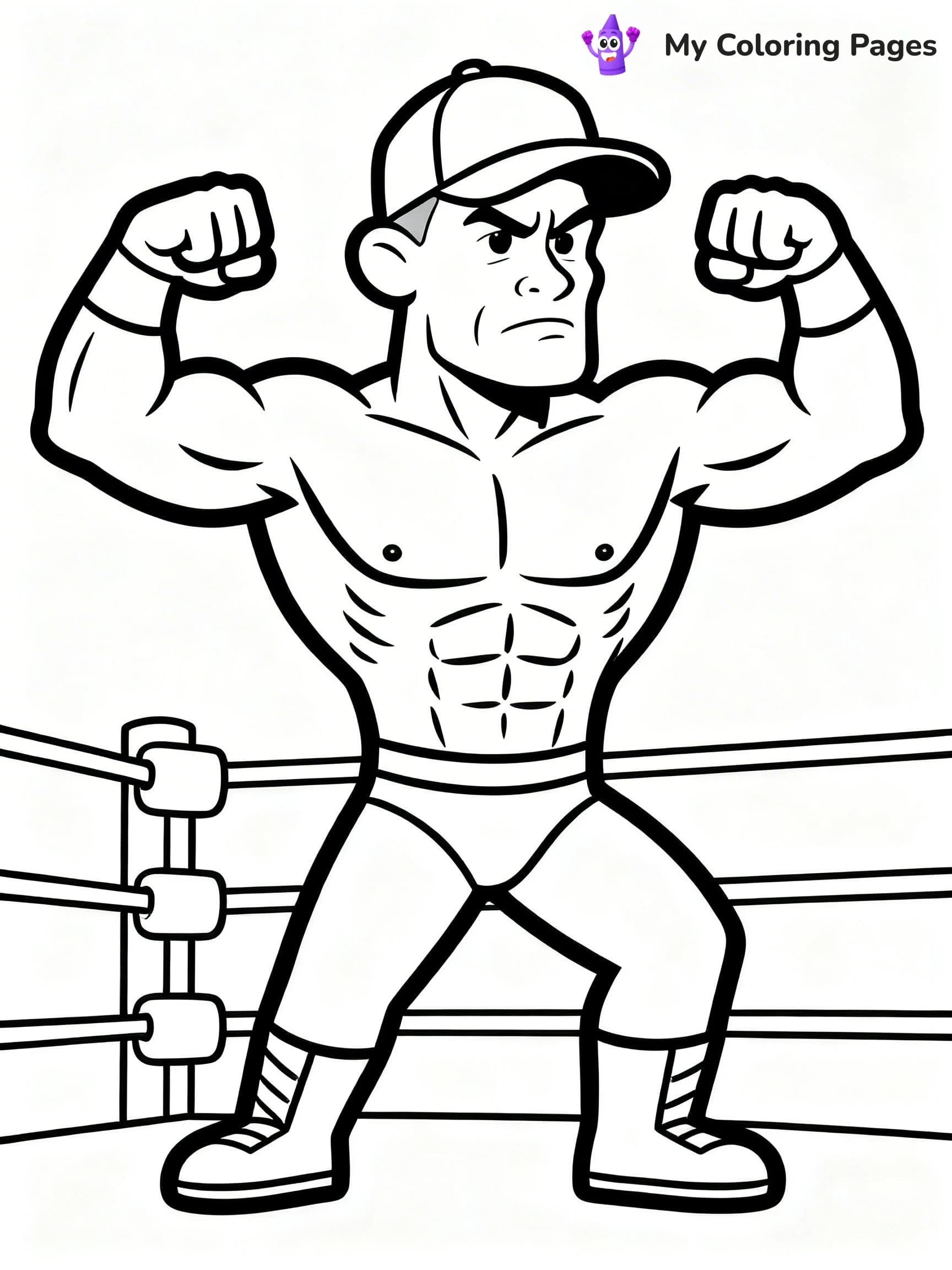 John Cena Coloring Pages - 12
