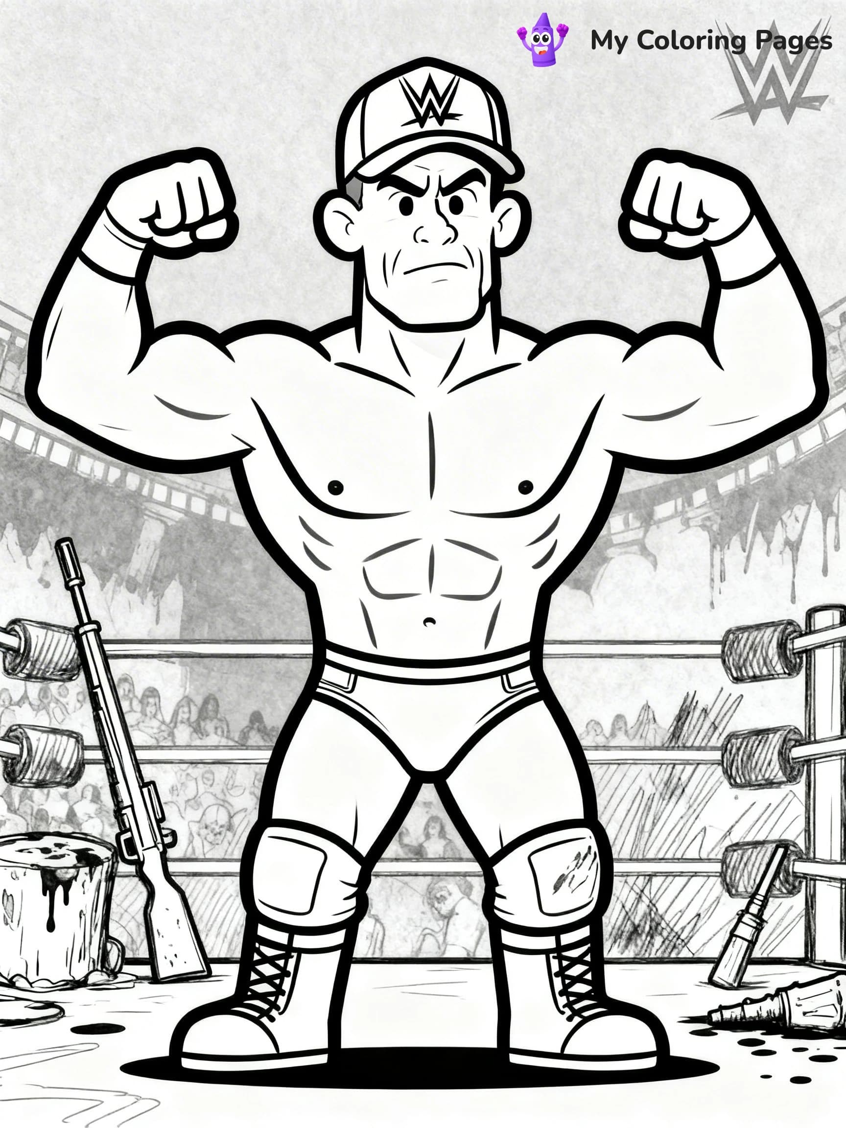 John Cena Coloring Pages - 11