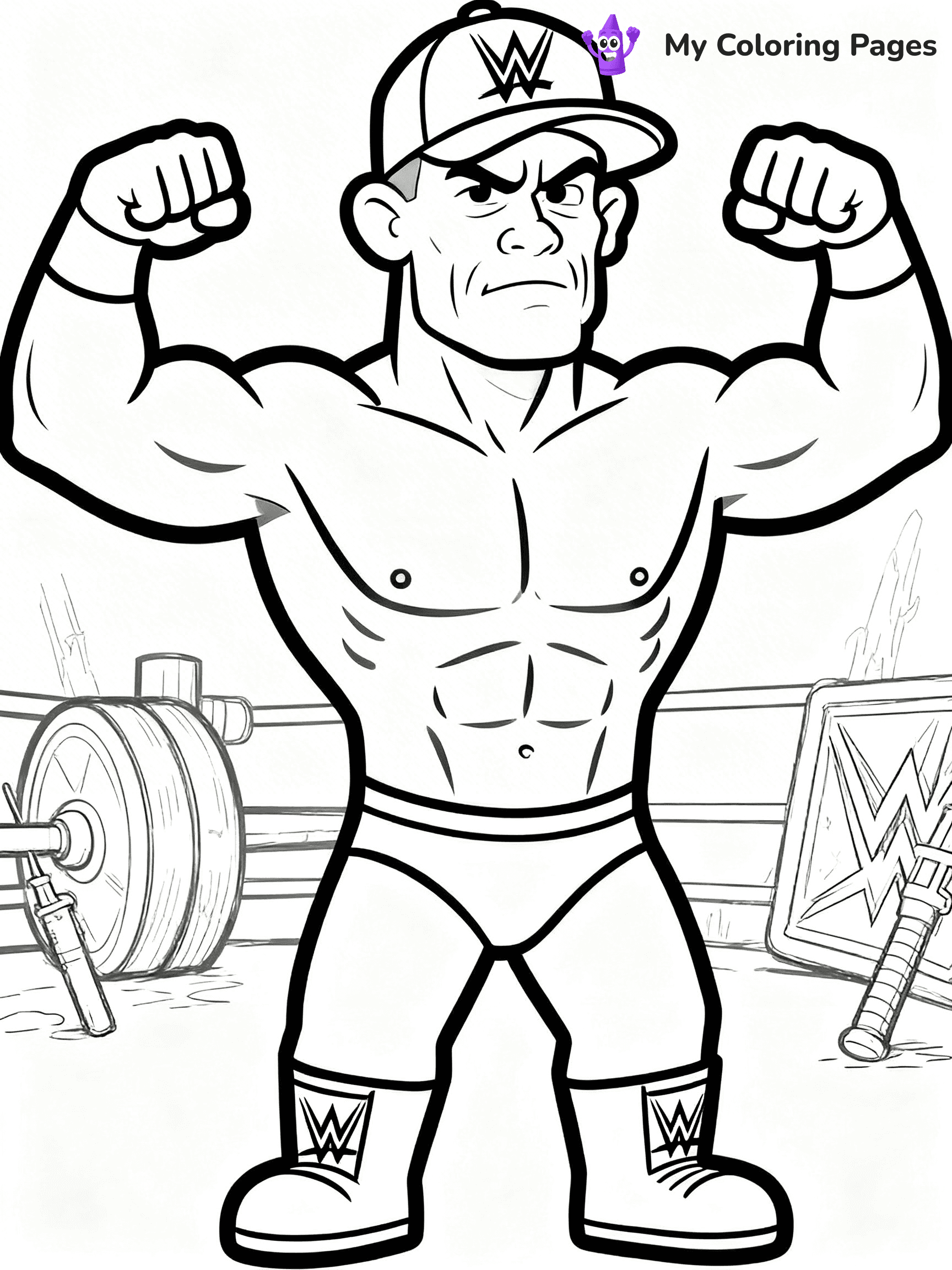 John Cena Coloring Pages - 8