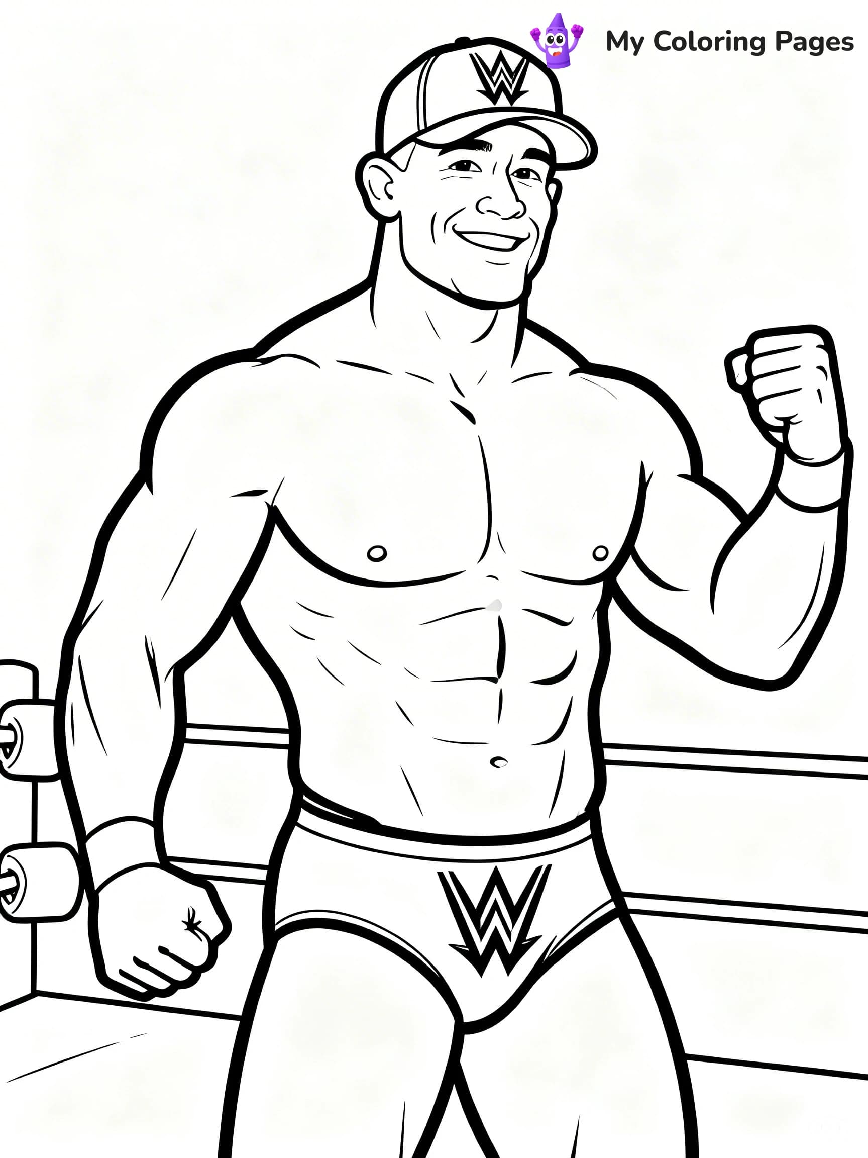 John Cena Coloring Pages - 1