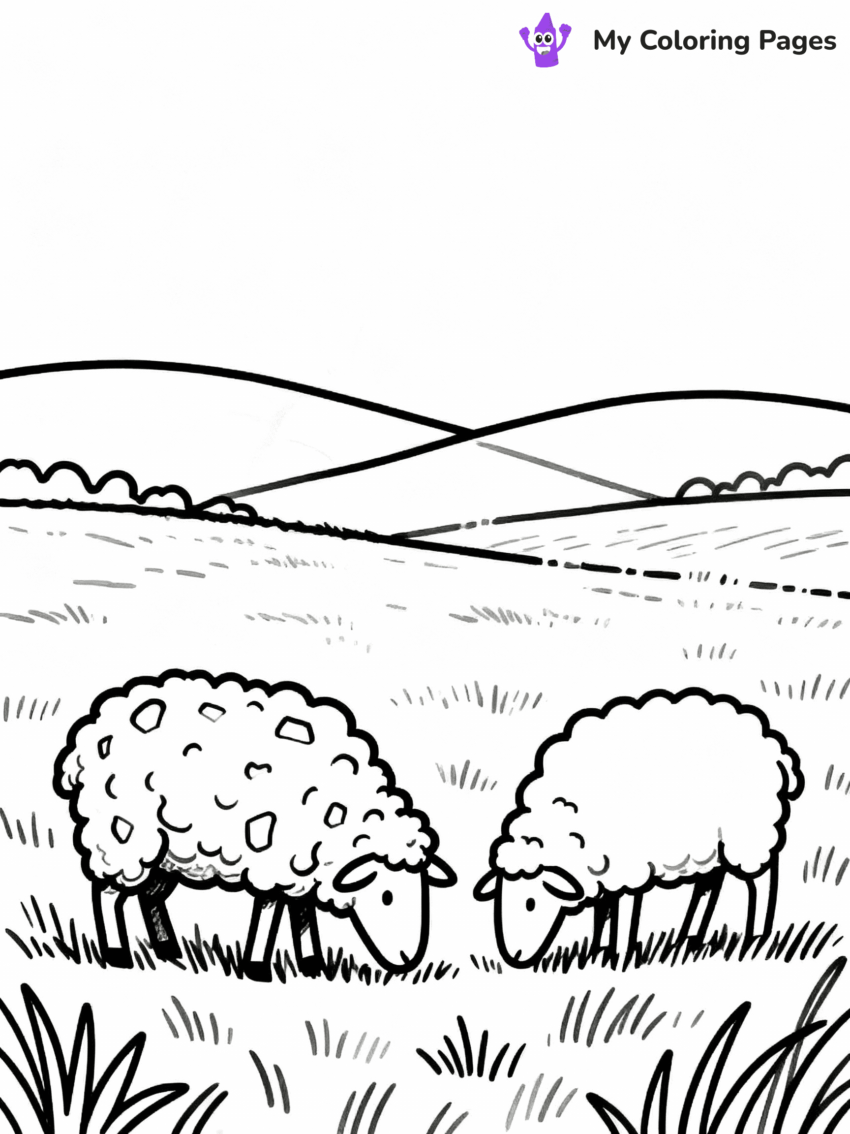 Farm Animal Coloring Pages - 43