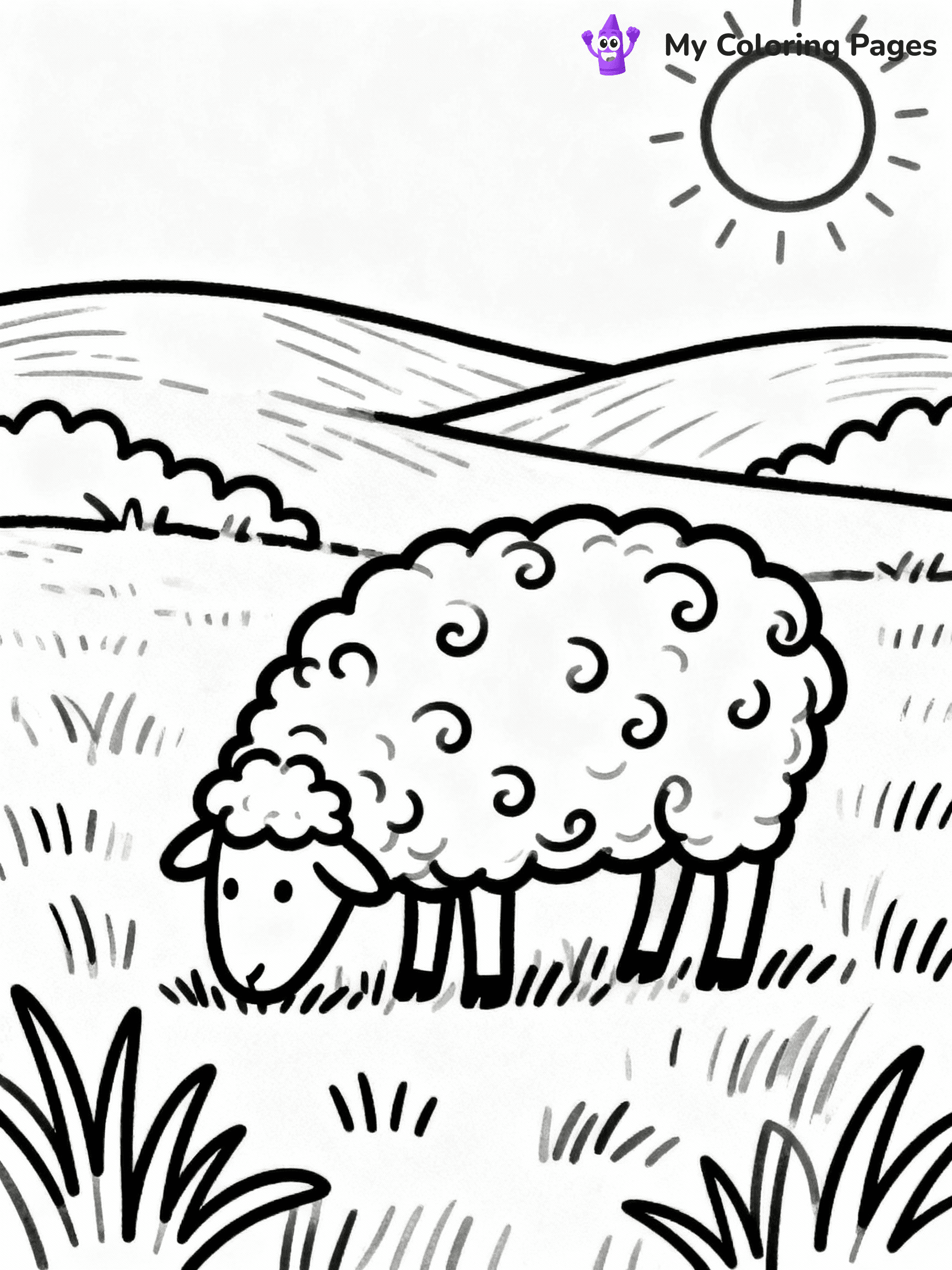 Farm Animal Coloring Pages - 42