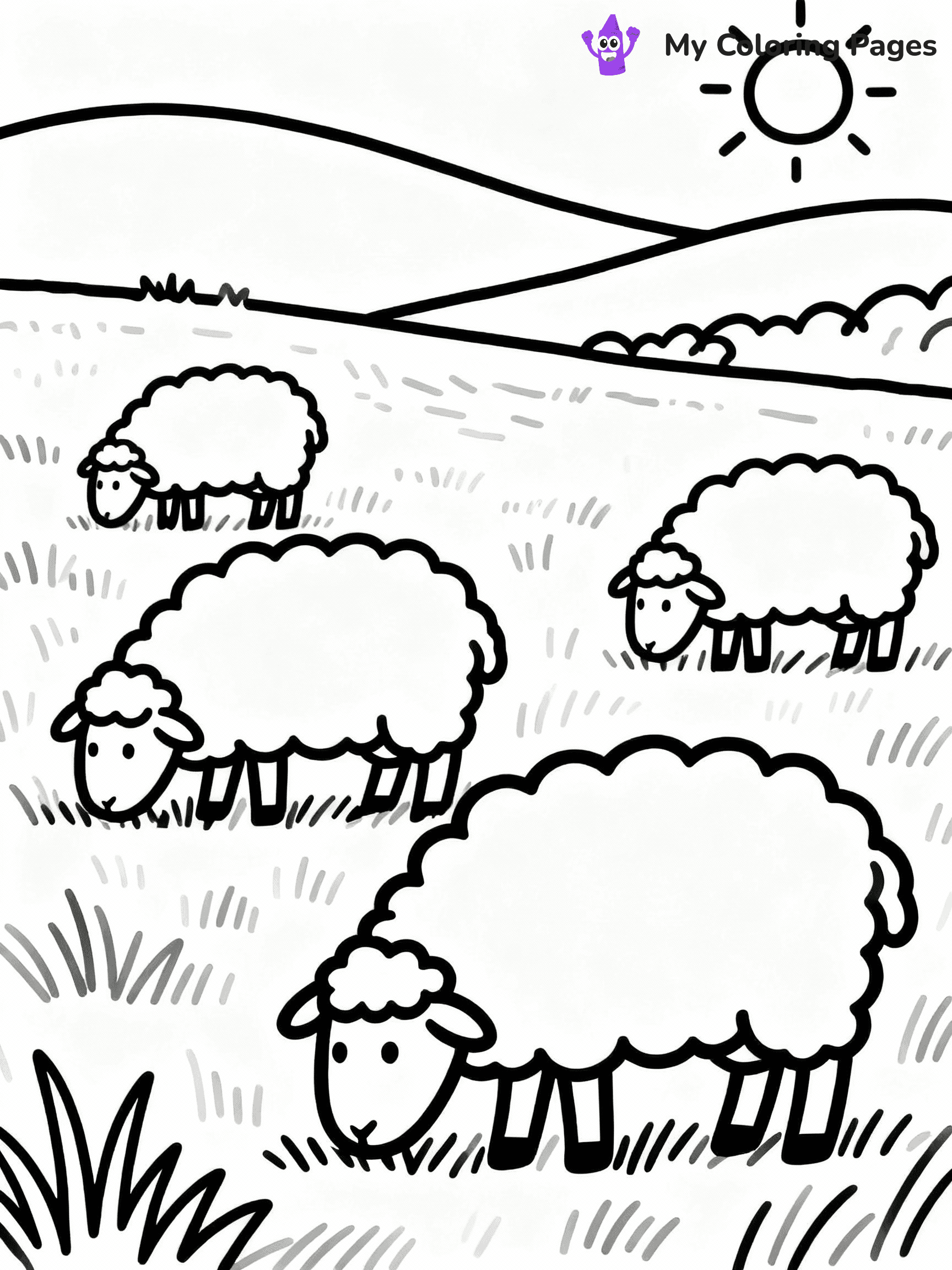 Farm Animal Coloring Pages - 41
