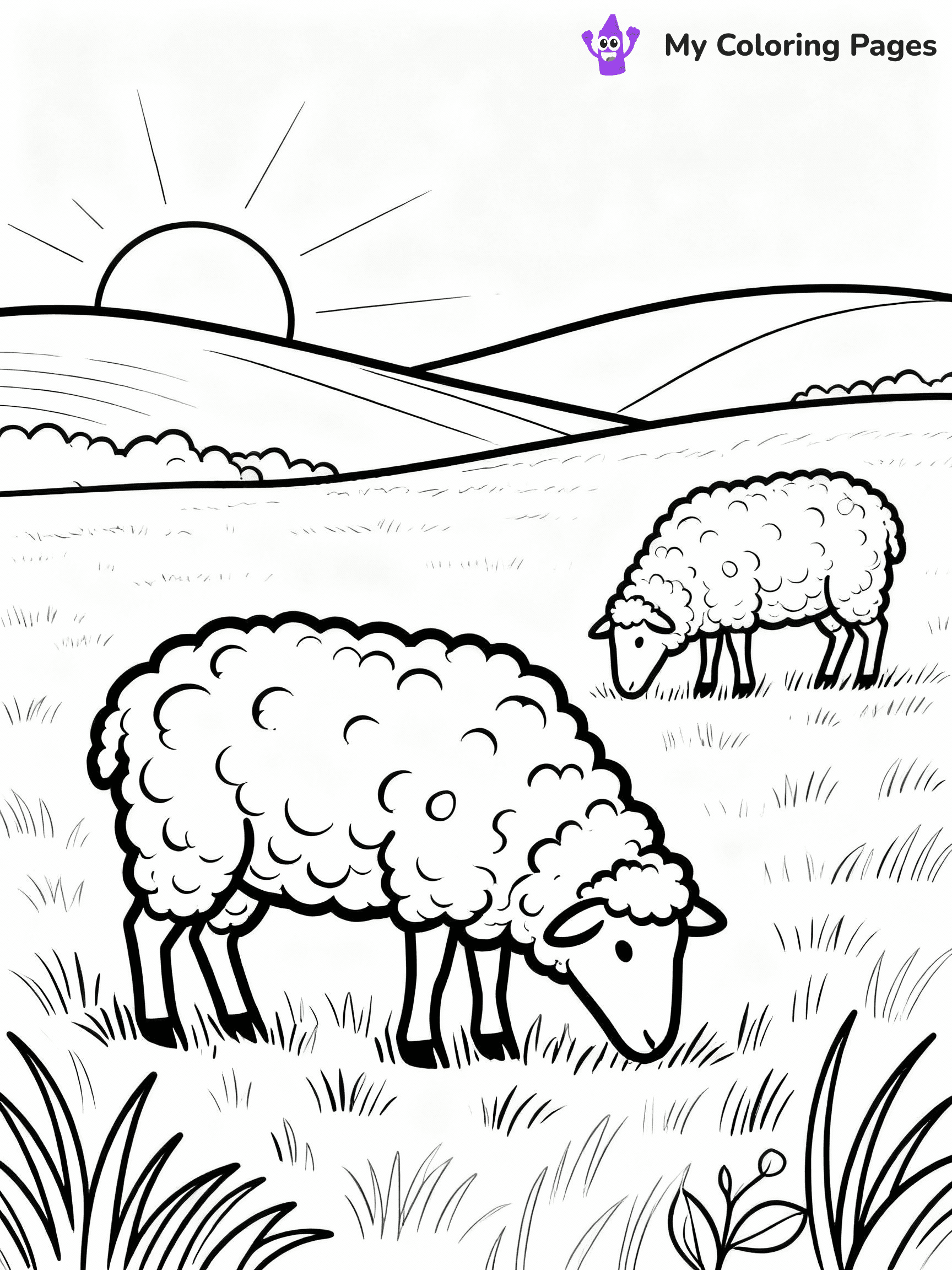 Farm Animal Coloring Pages - 39
