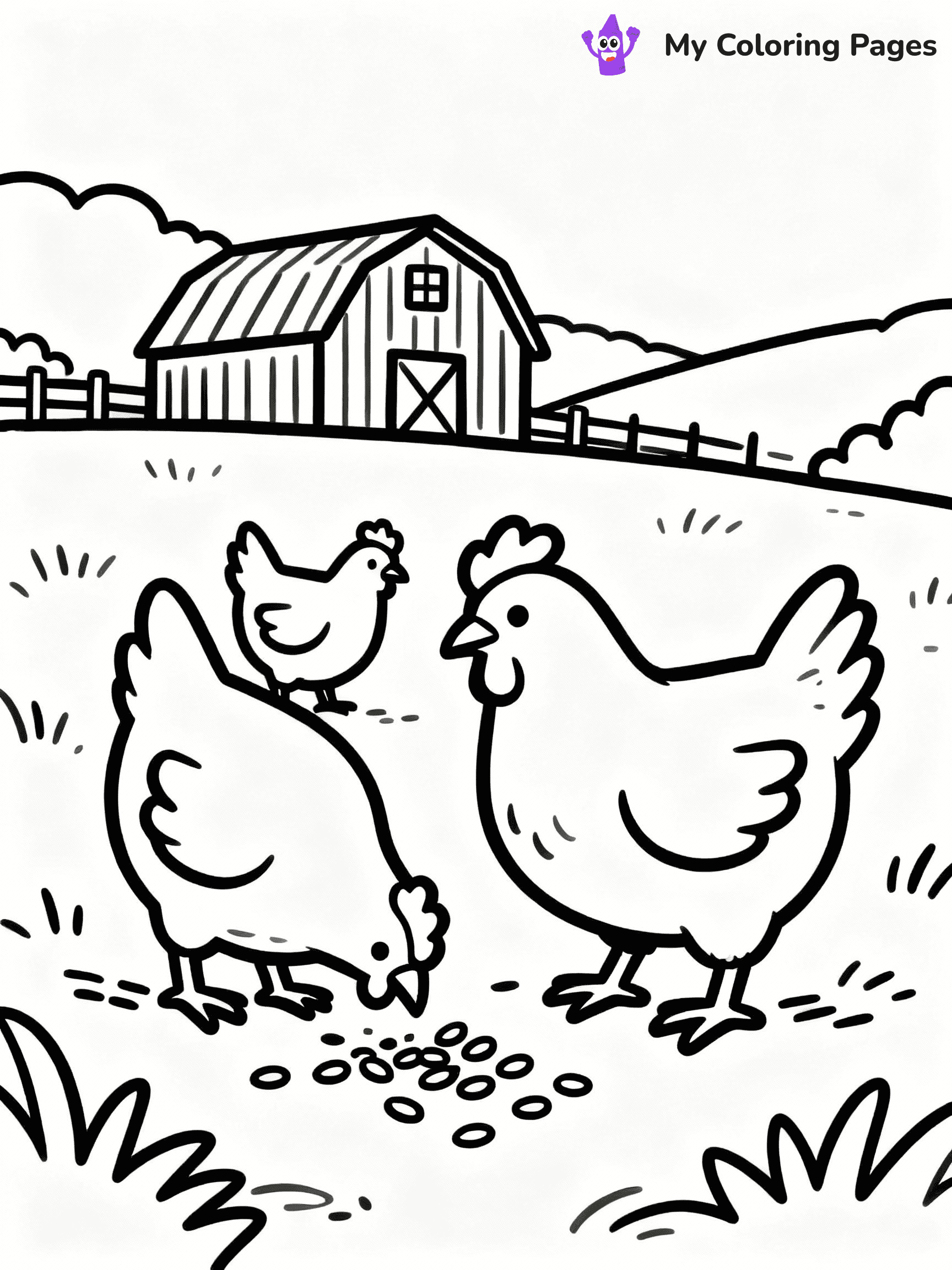 Farm Animal Coloring Pages - 30