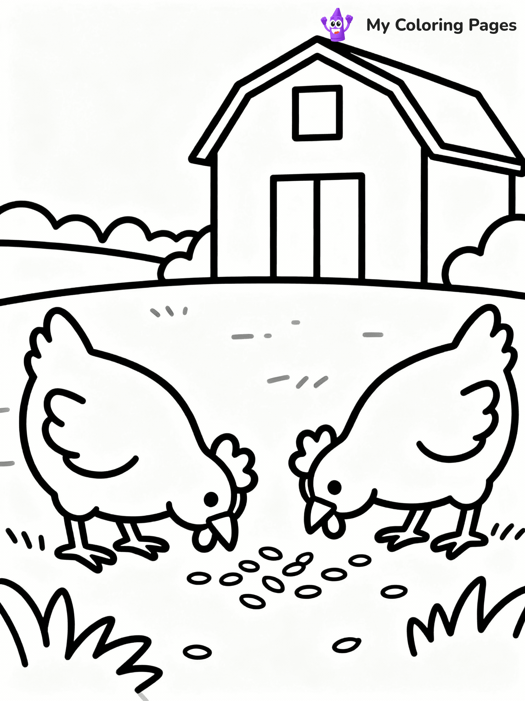 Farm Animal Coloring Pages - 28