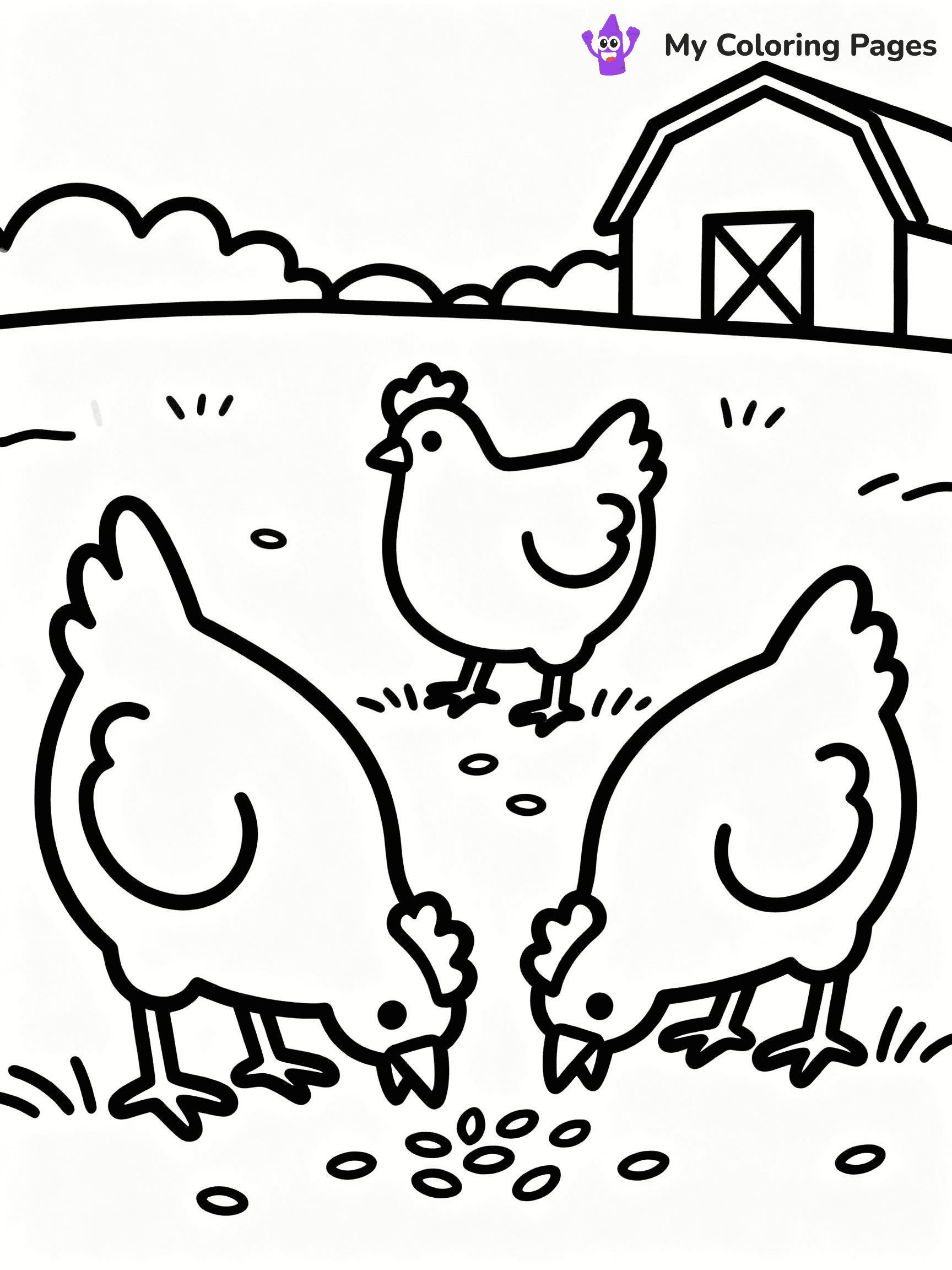 Farm Animal Coloring Pages - 25