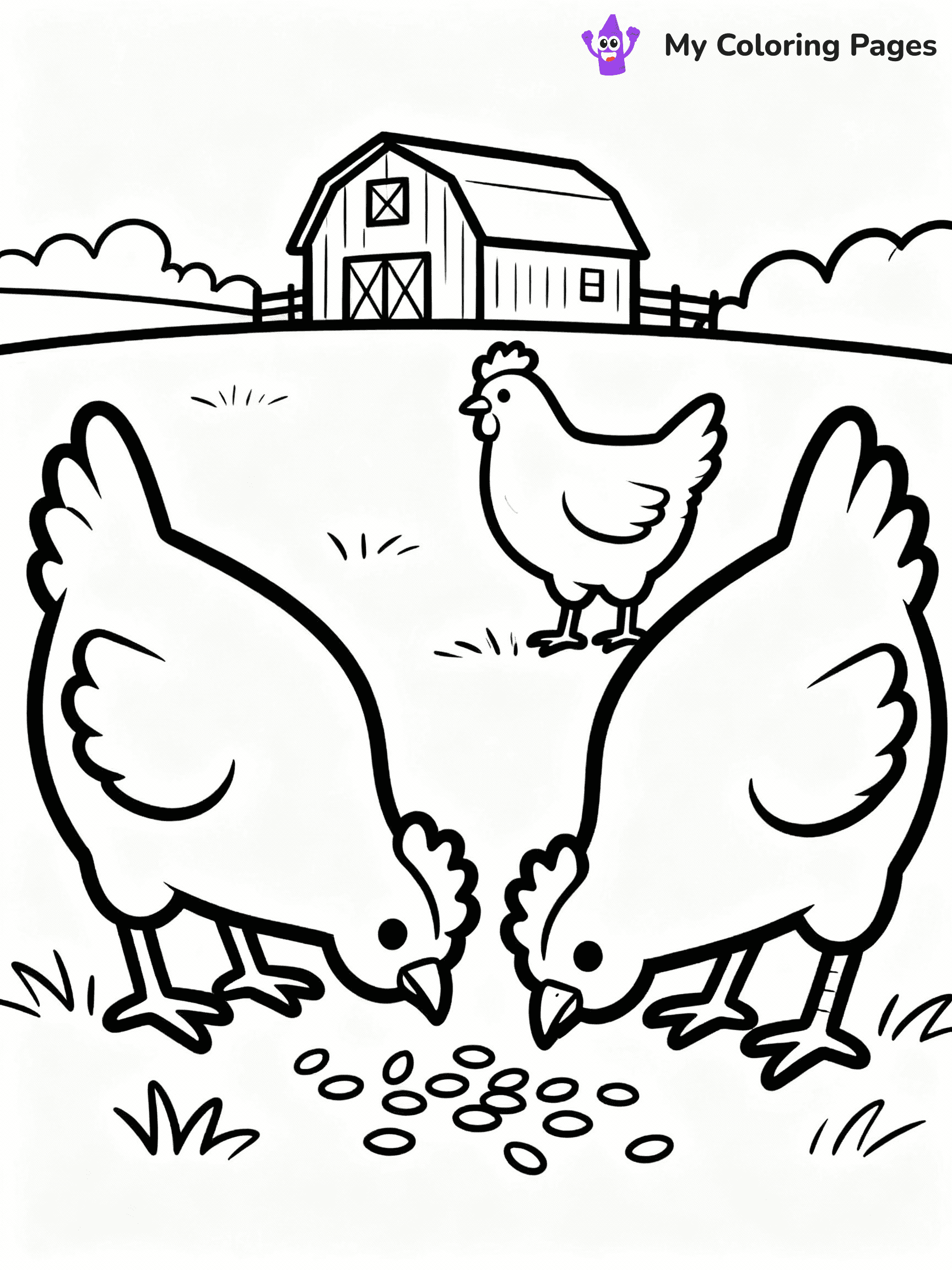 Farm Animal Coloring Pages - 23