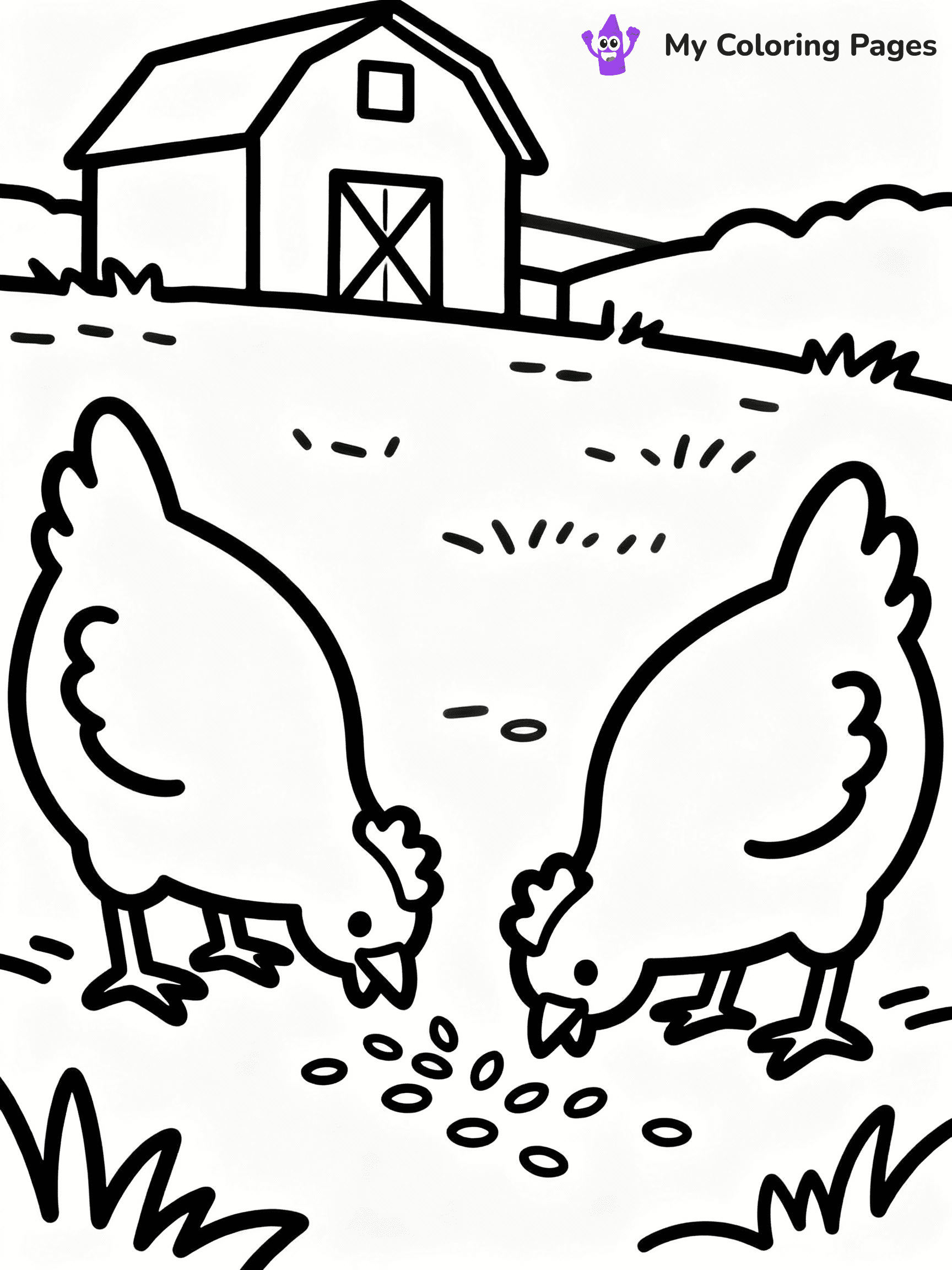 Farm Animal Coloring Pages - 22