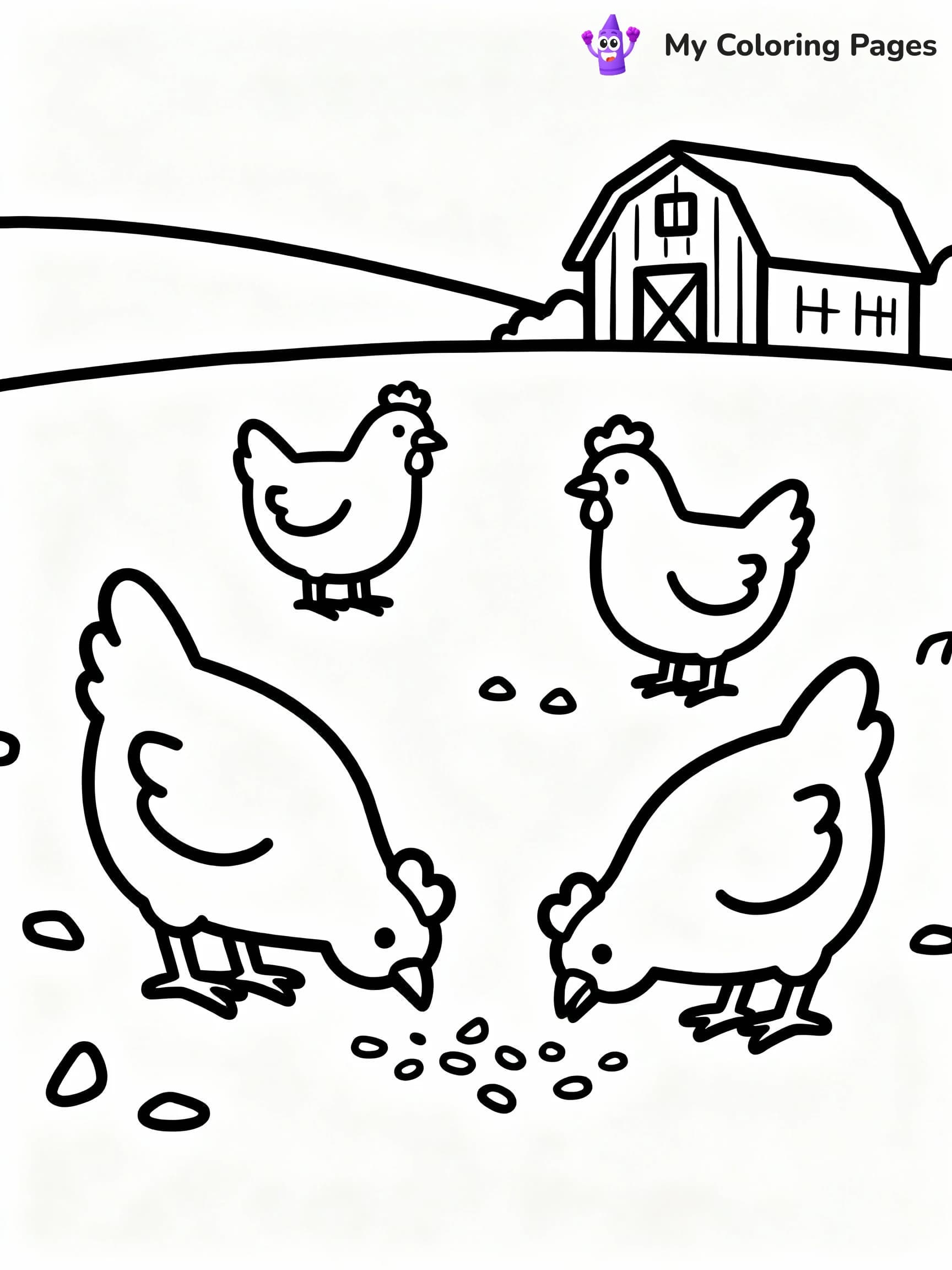 Farm Animal Coloring Pages - 21