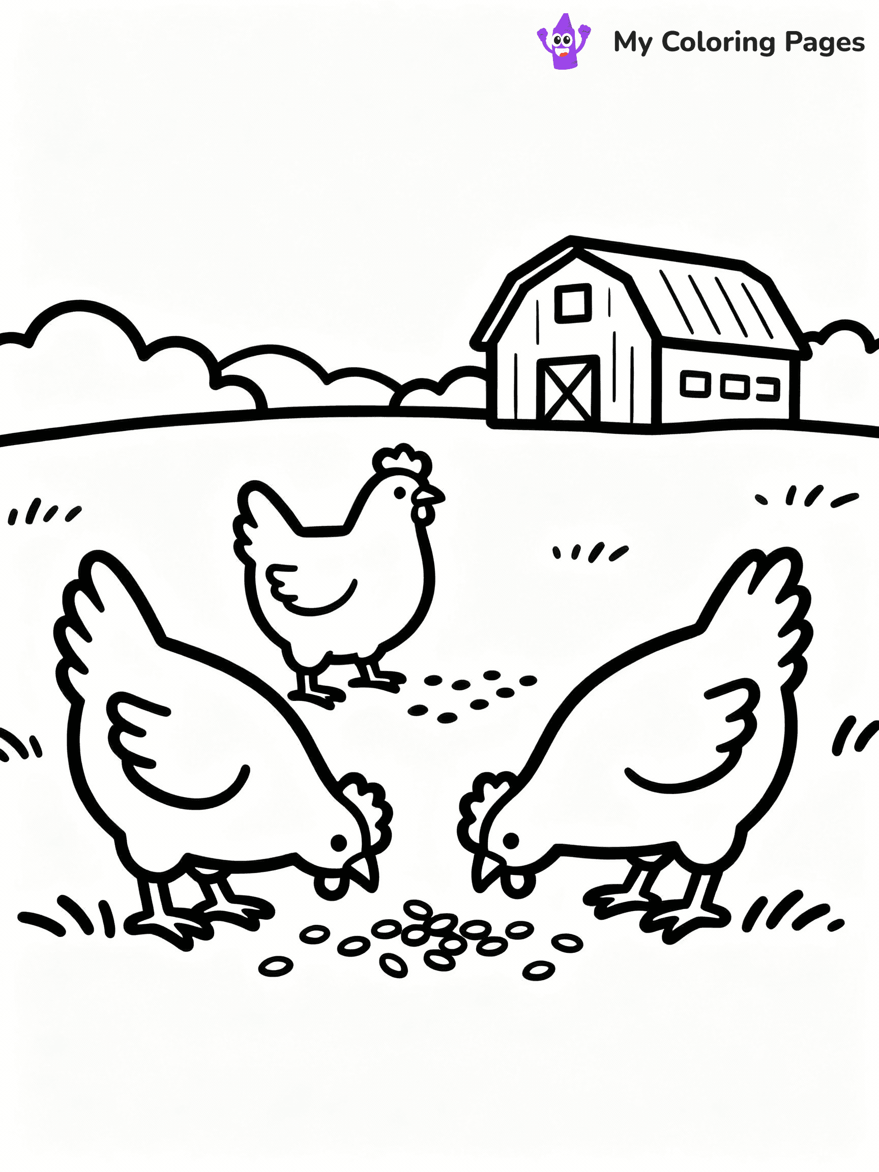 Farm Animal Coloring Pages - 19
