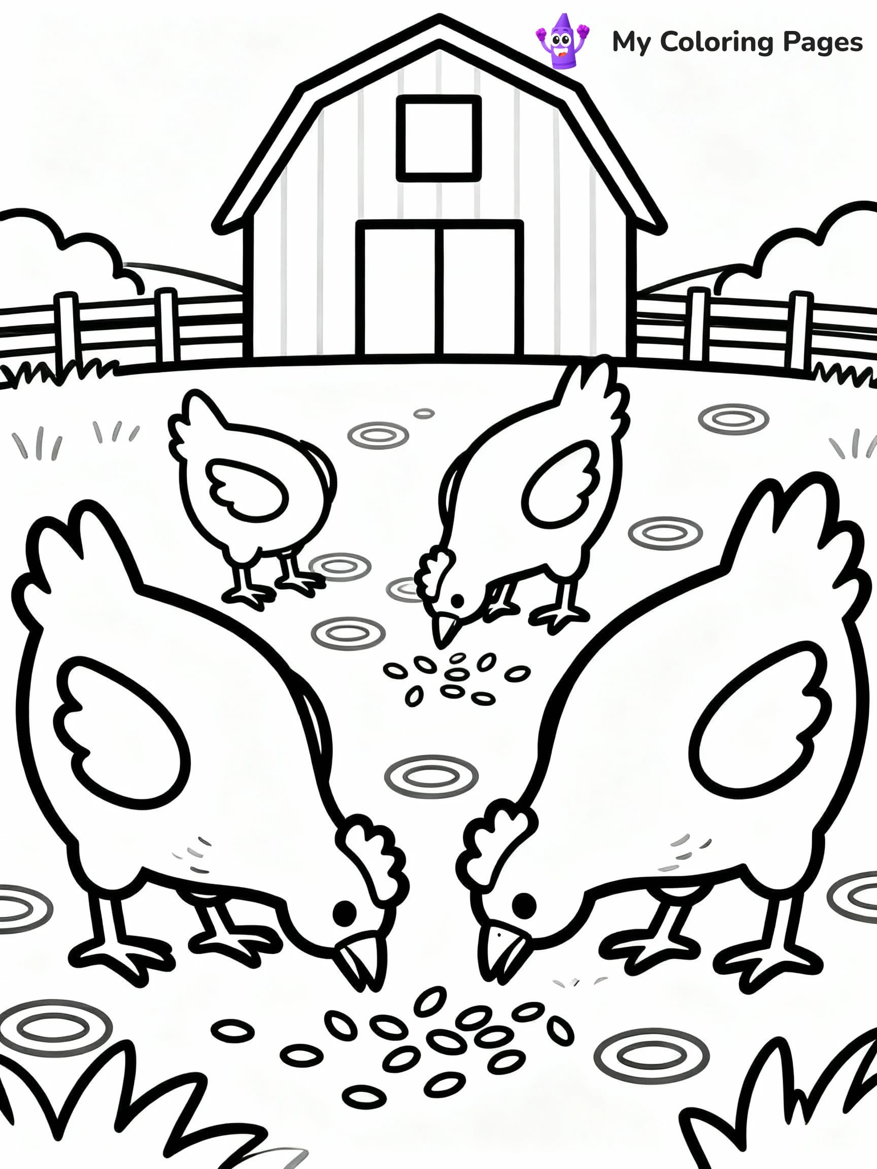 Farm Animal Coloring Pages - 18