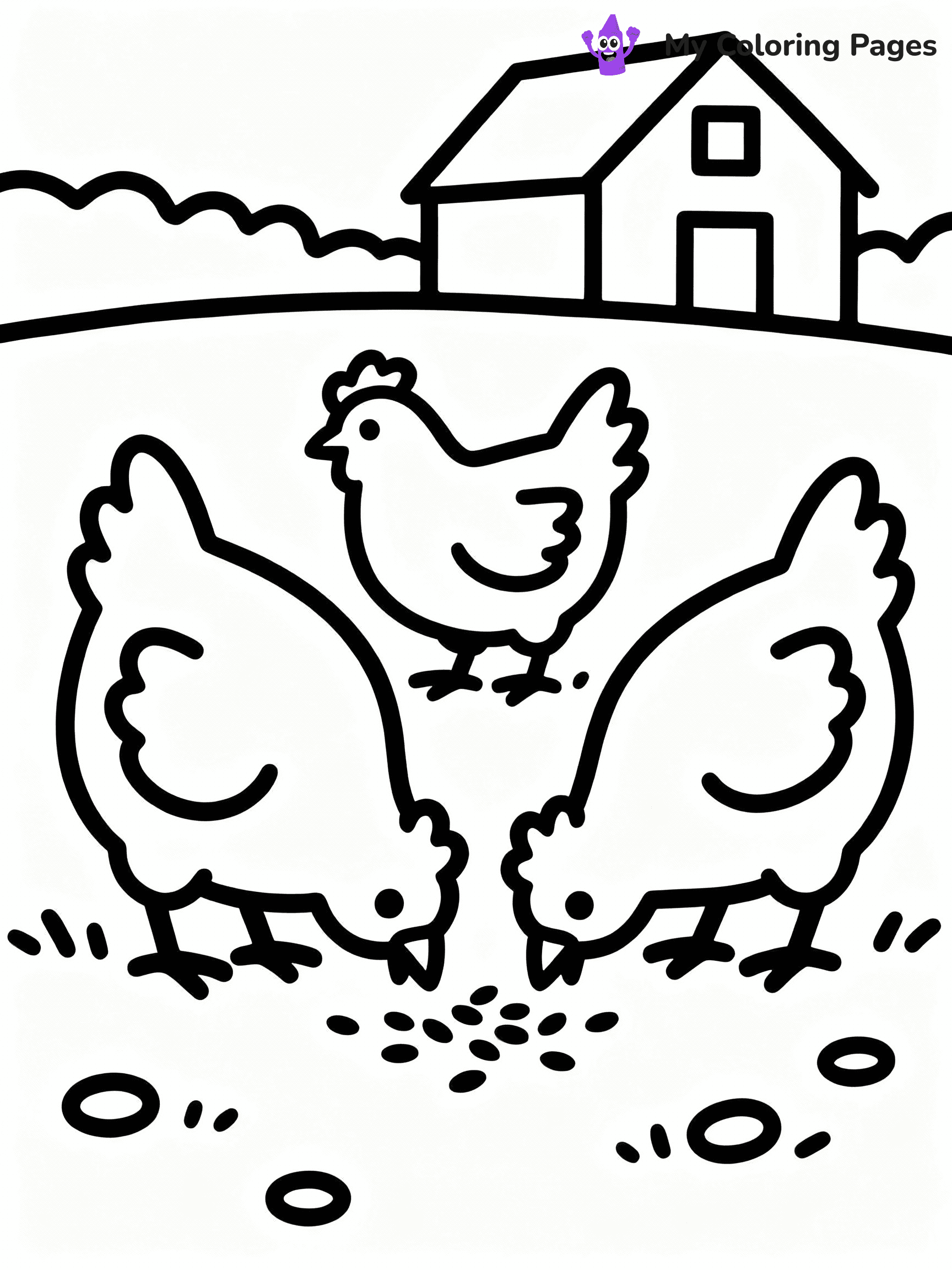 Farm Animal Coloring Pages - 17