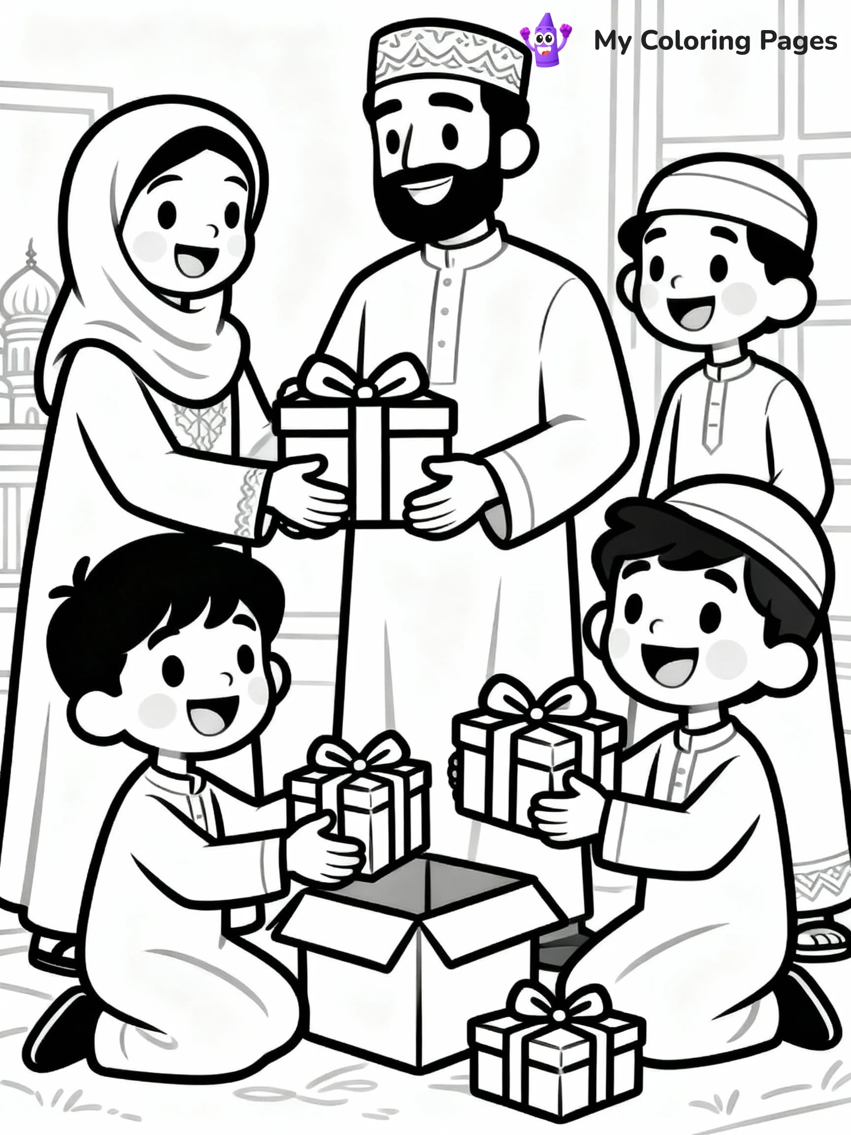 Eid Coloring Pages - 4