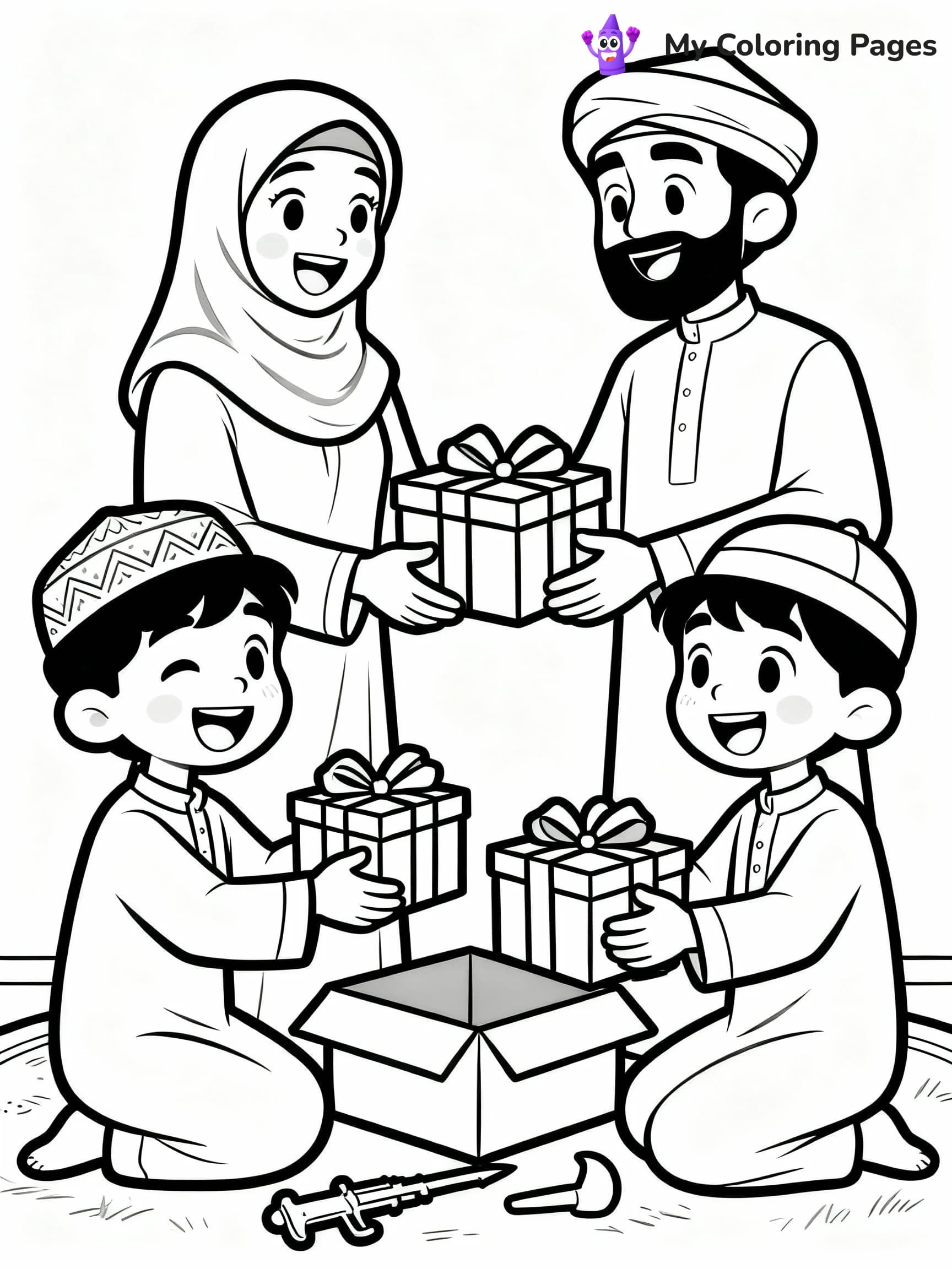 Eid Coloring Pages - 2