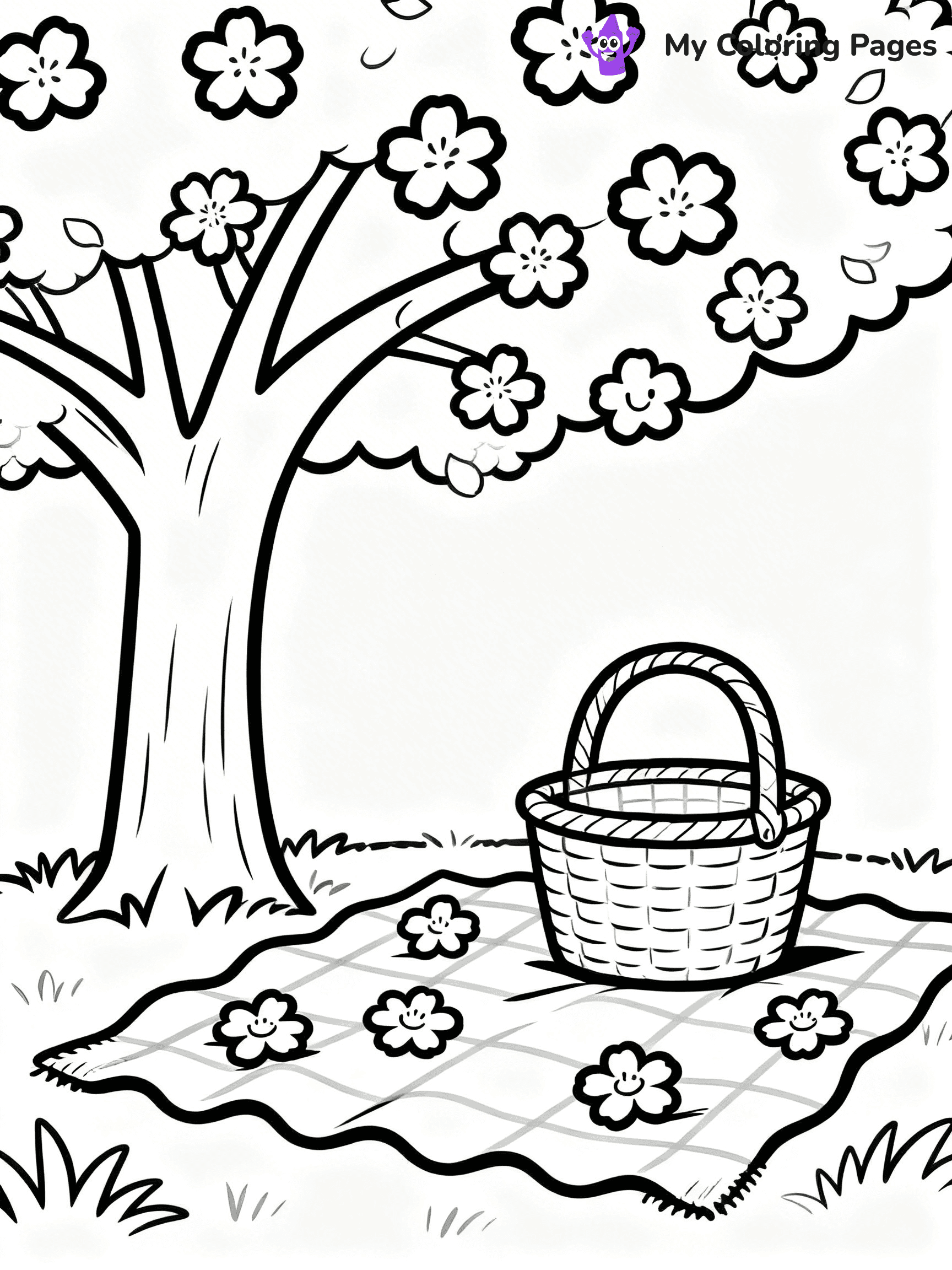 Cherry Blossom Coloring Pages - 24