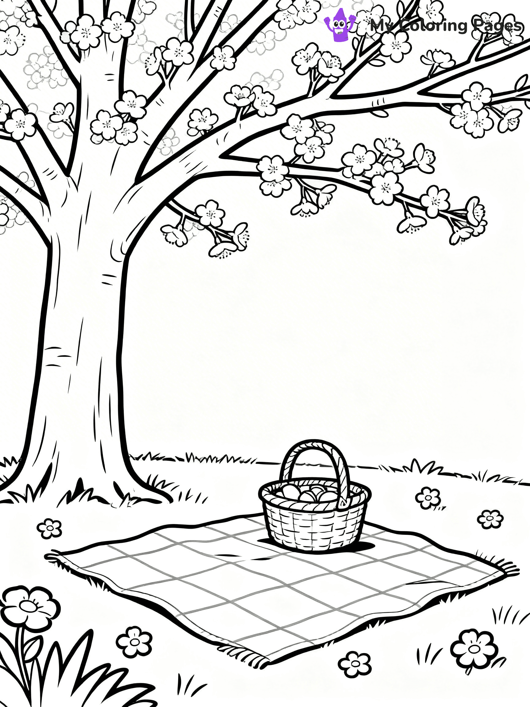 Cherry Blossom Coloring Pages - 21