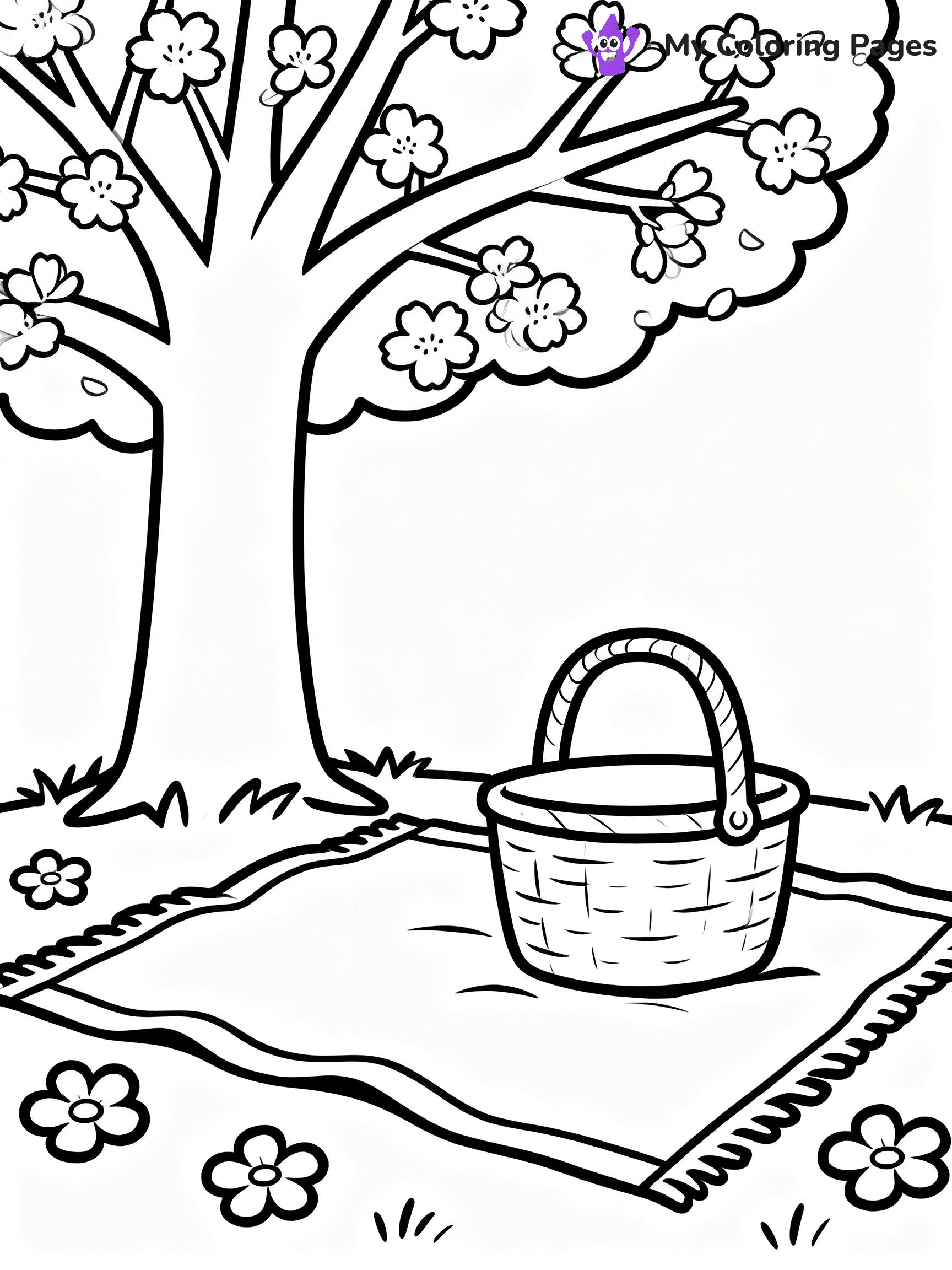 Cherry Blossom Coloring Pages - 19