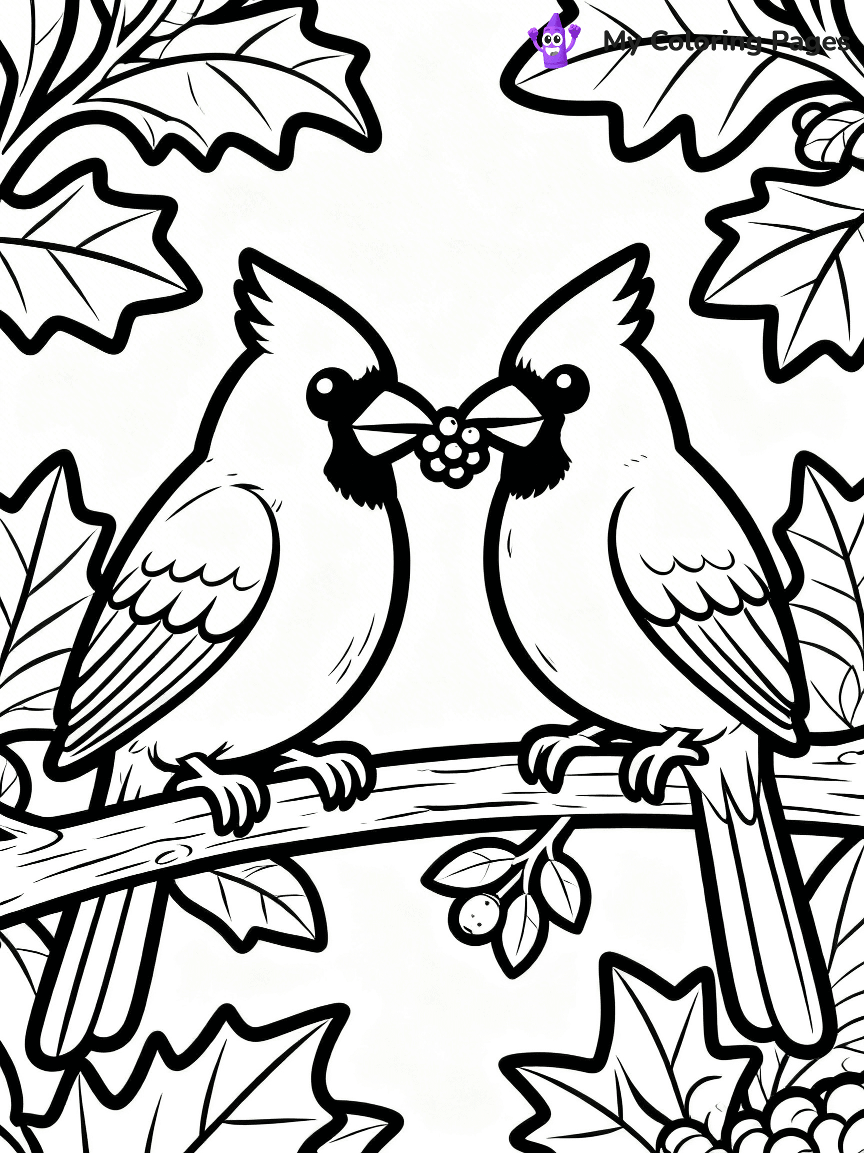 Cardinal Coloring Pages - 24