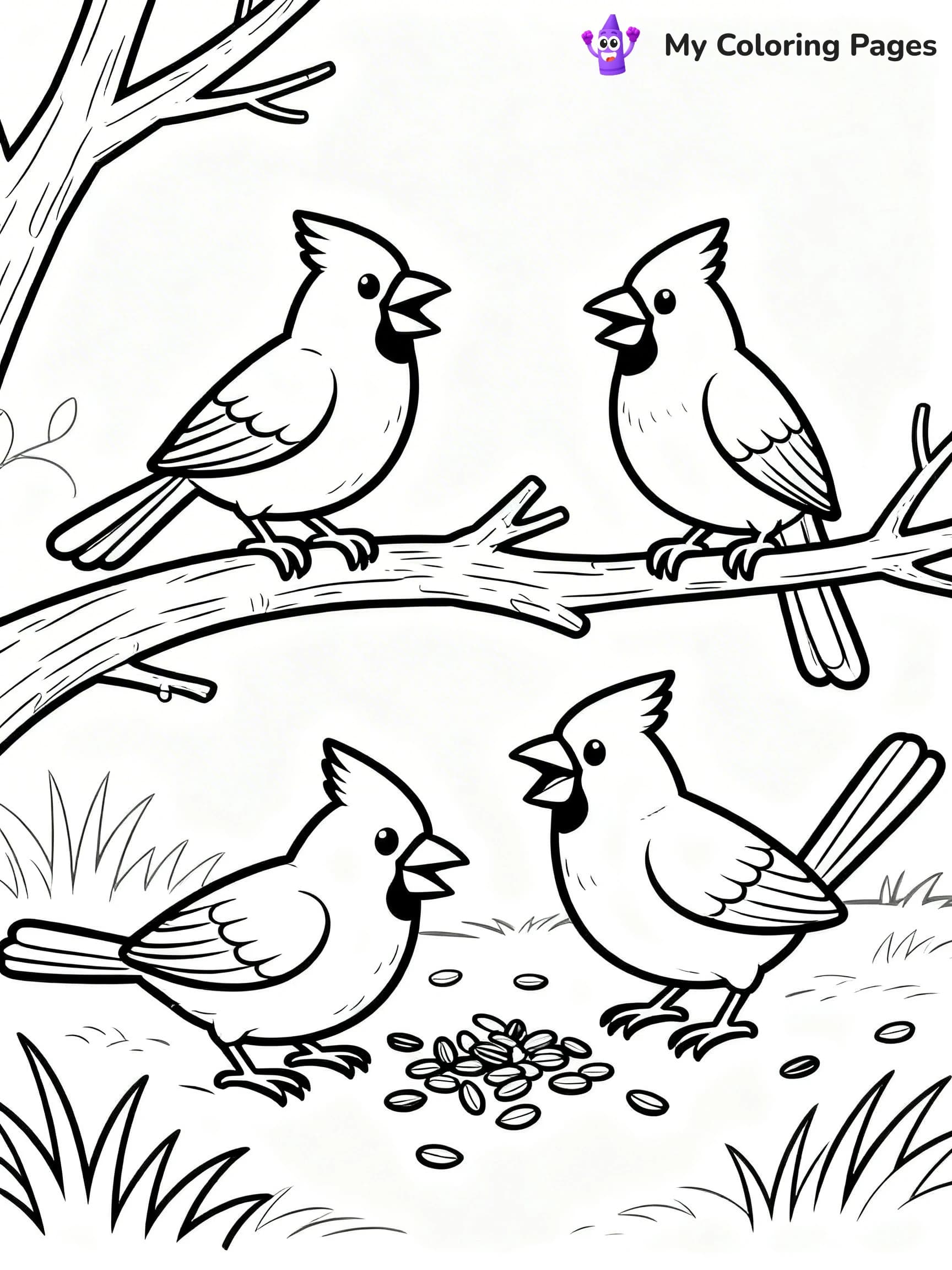 Cardinal Coloring Pages - 5