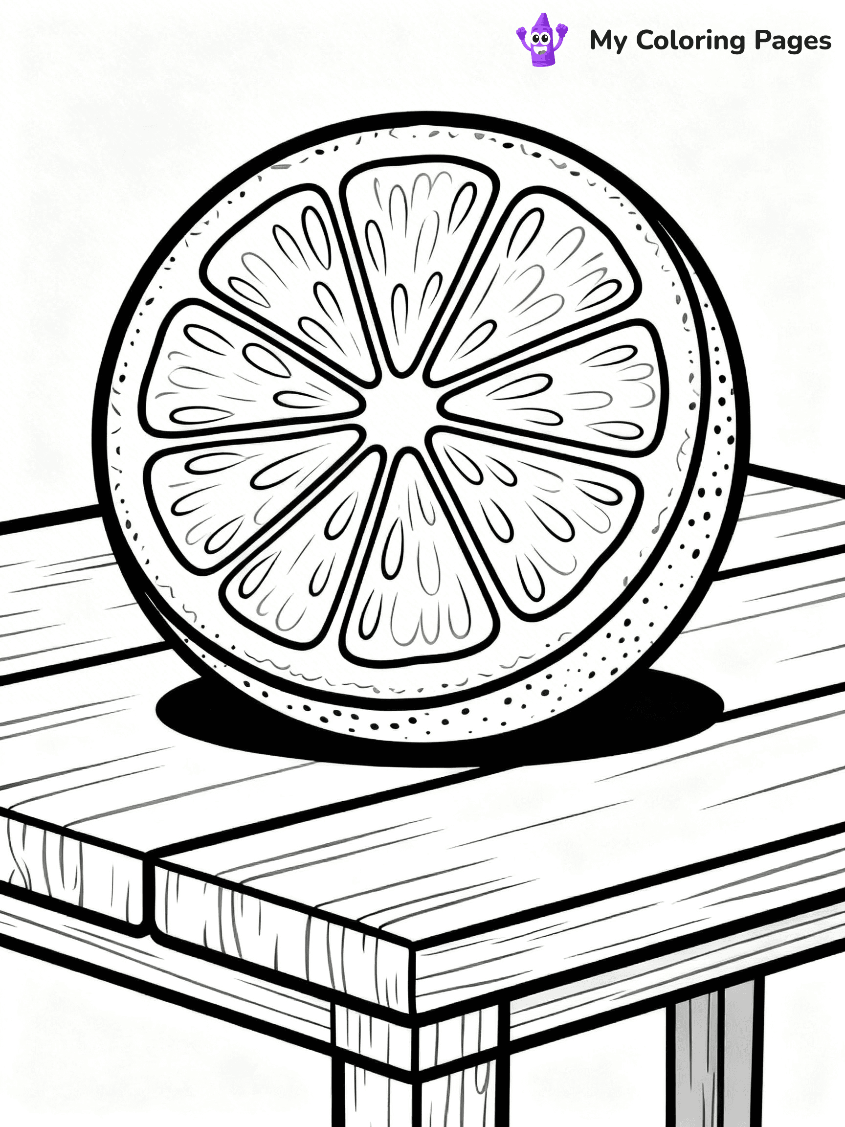 Orange Coloring Pages - 302