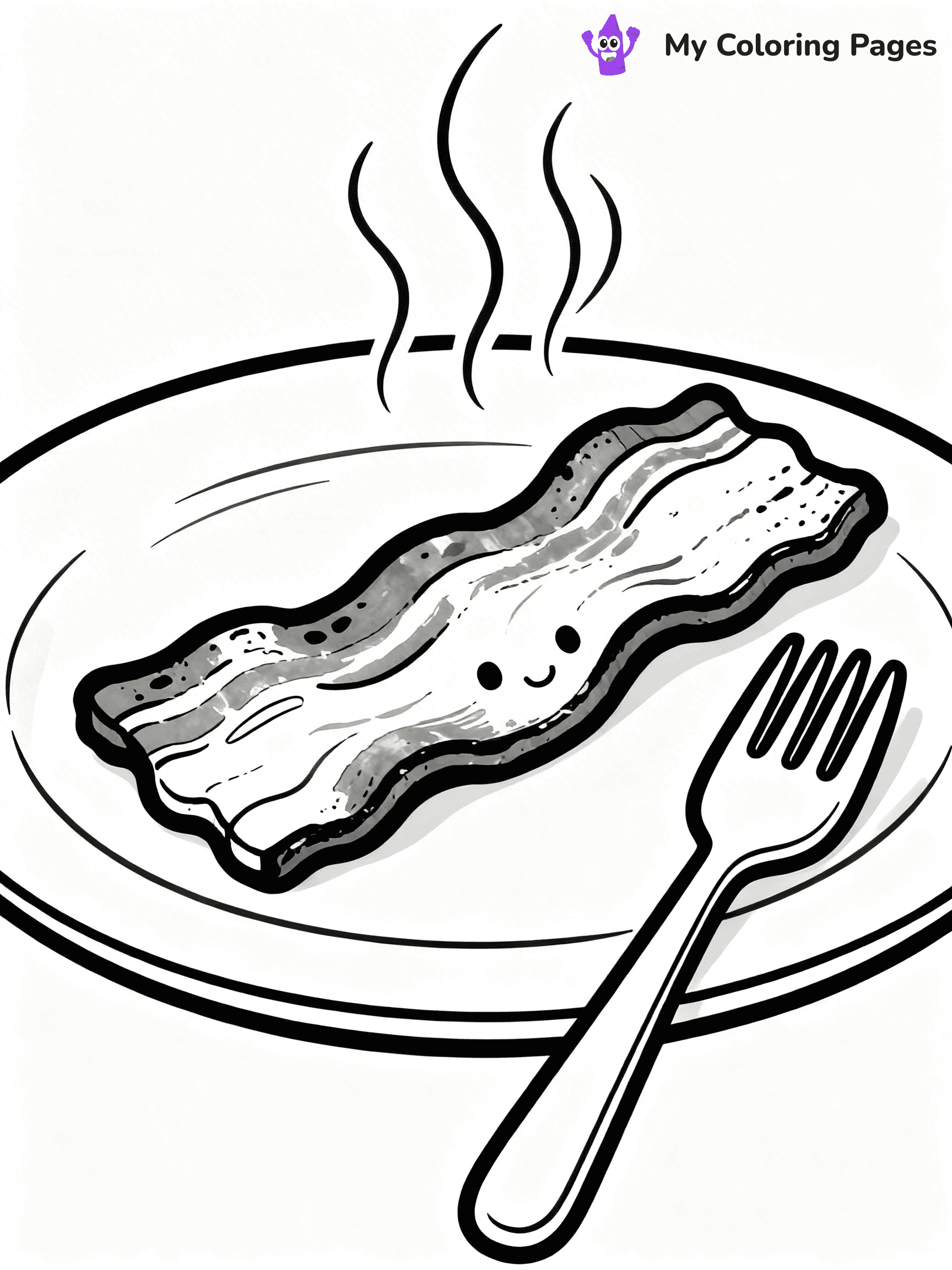 Bacon Coloring Pages - 24