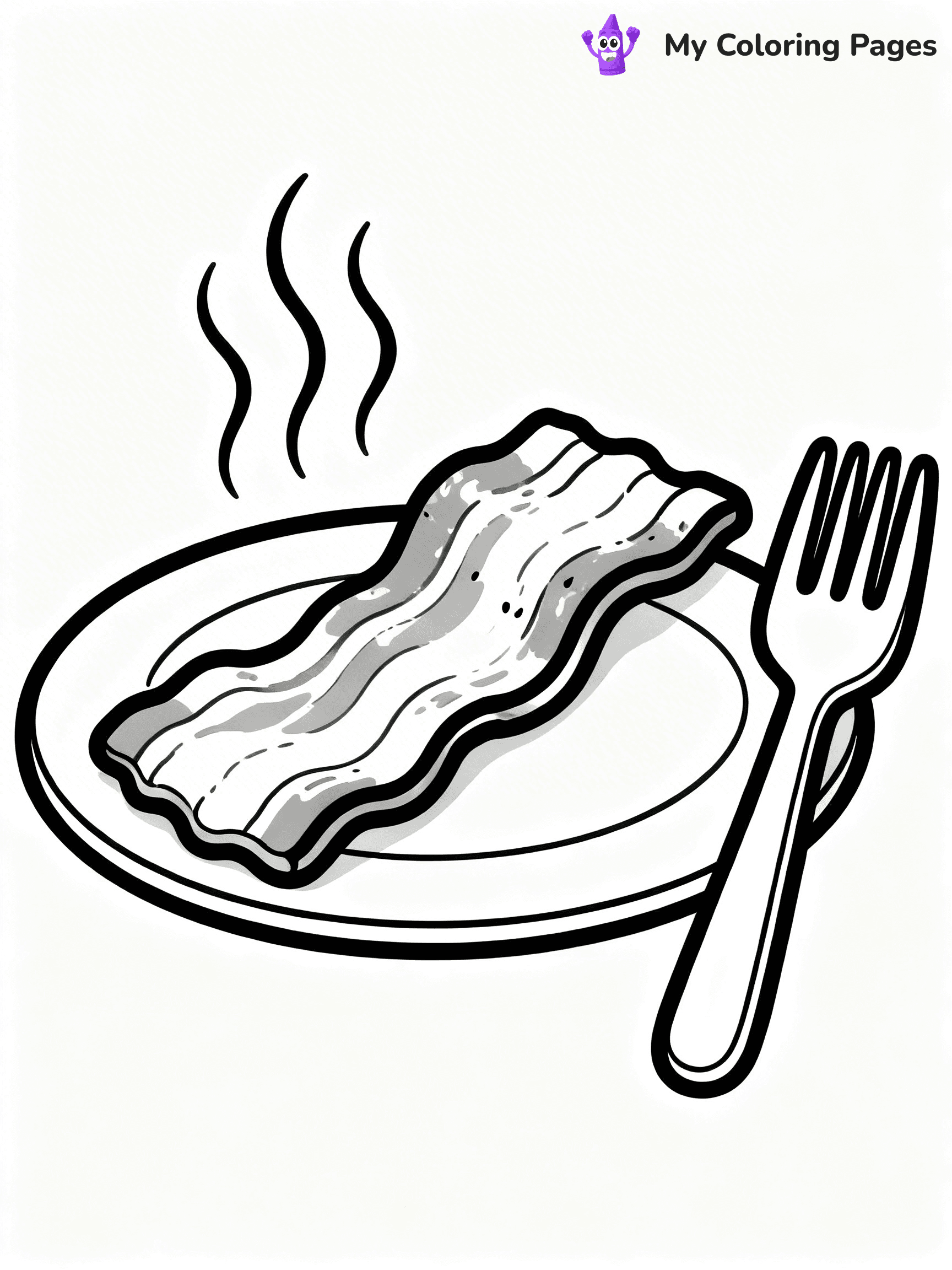 Bacon Coloring Pages - 19