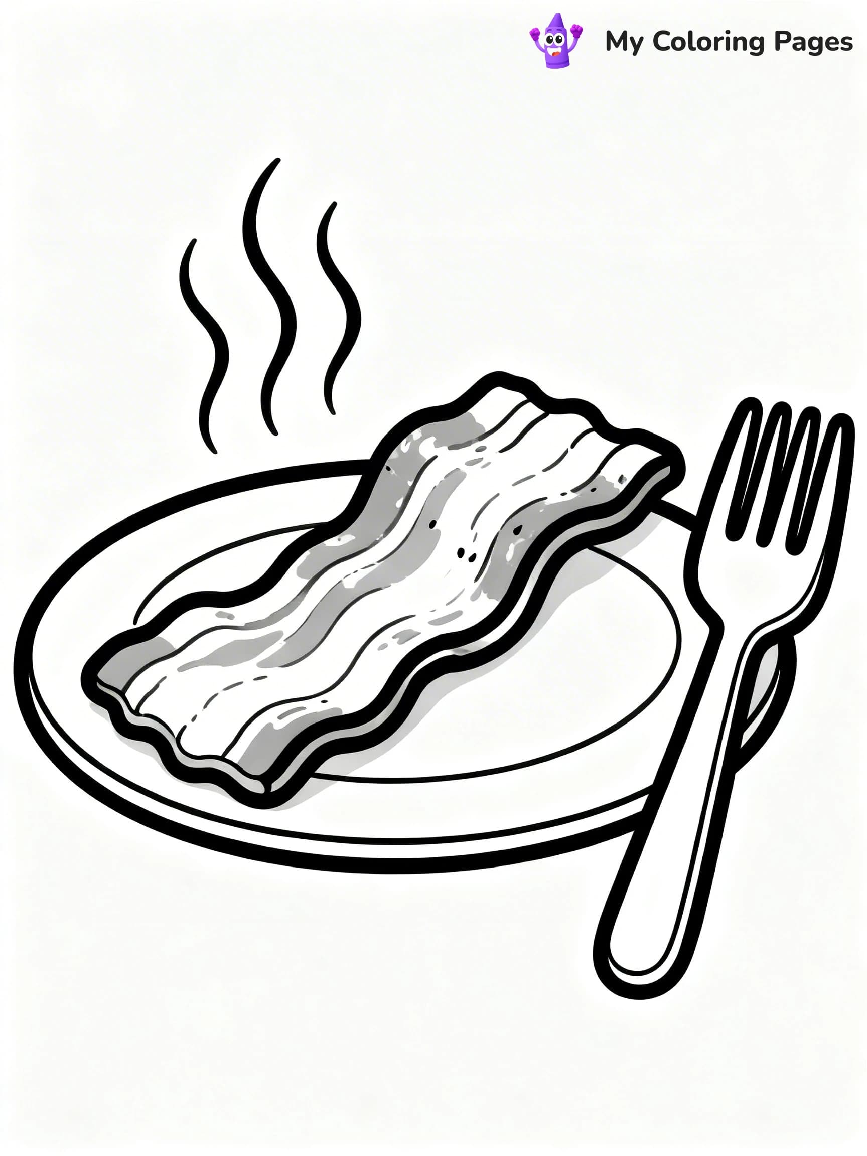 Bacon Coloring Pages - 19