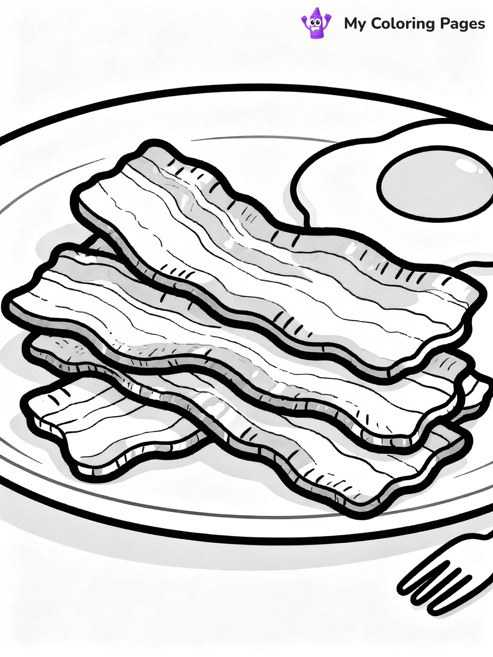 Bacon Coloring Pages - 6