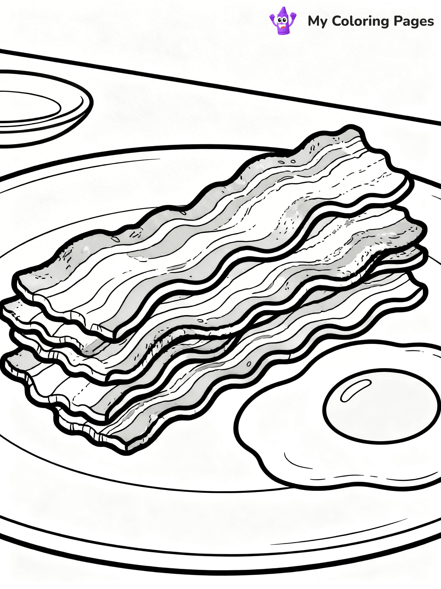 Bacon Coloring Pages - 4