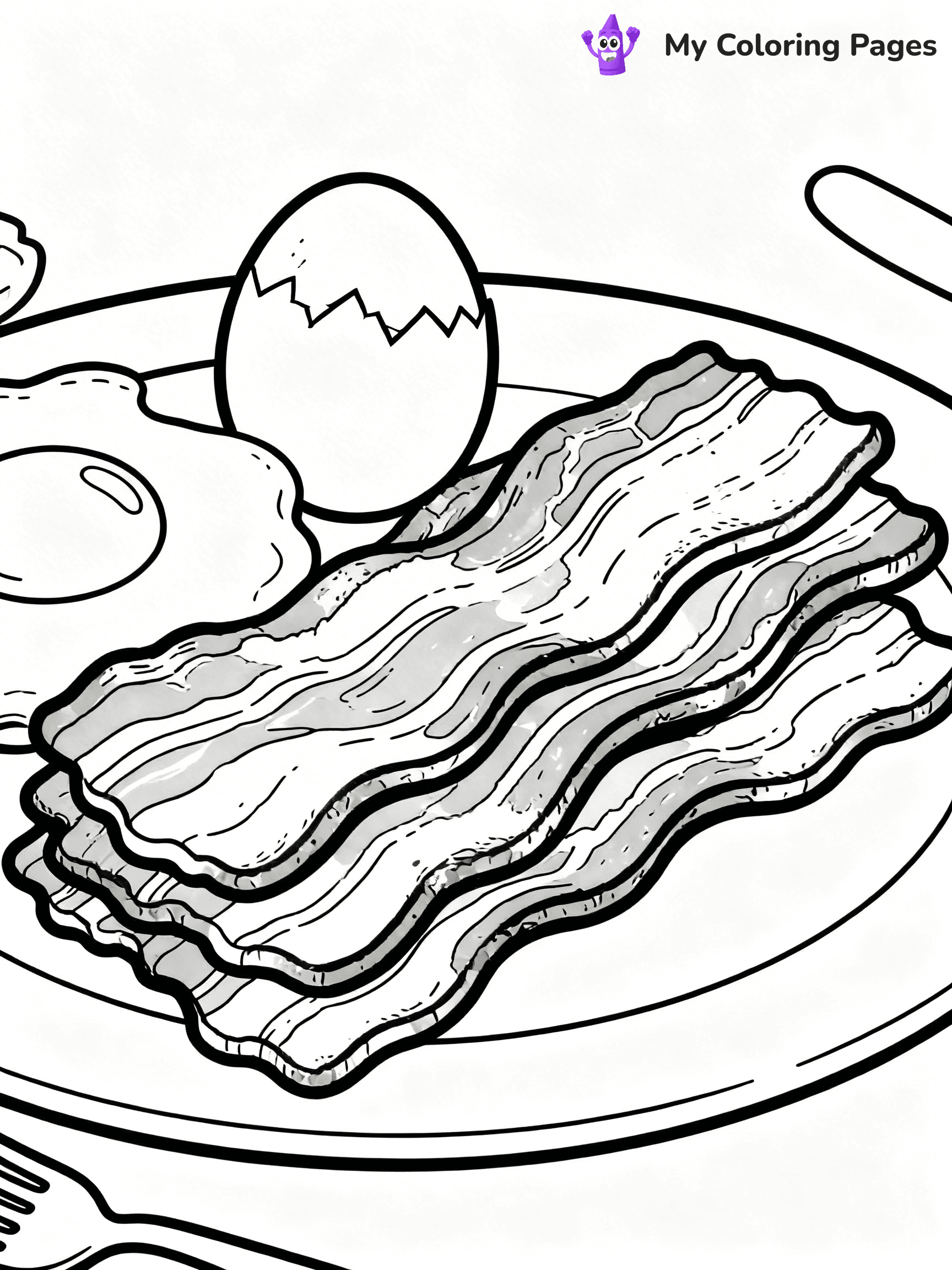 Bacon Coloring Pages - 3