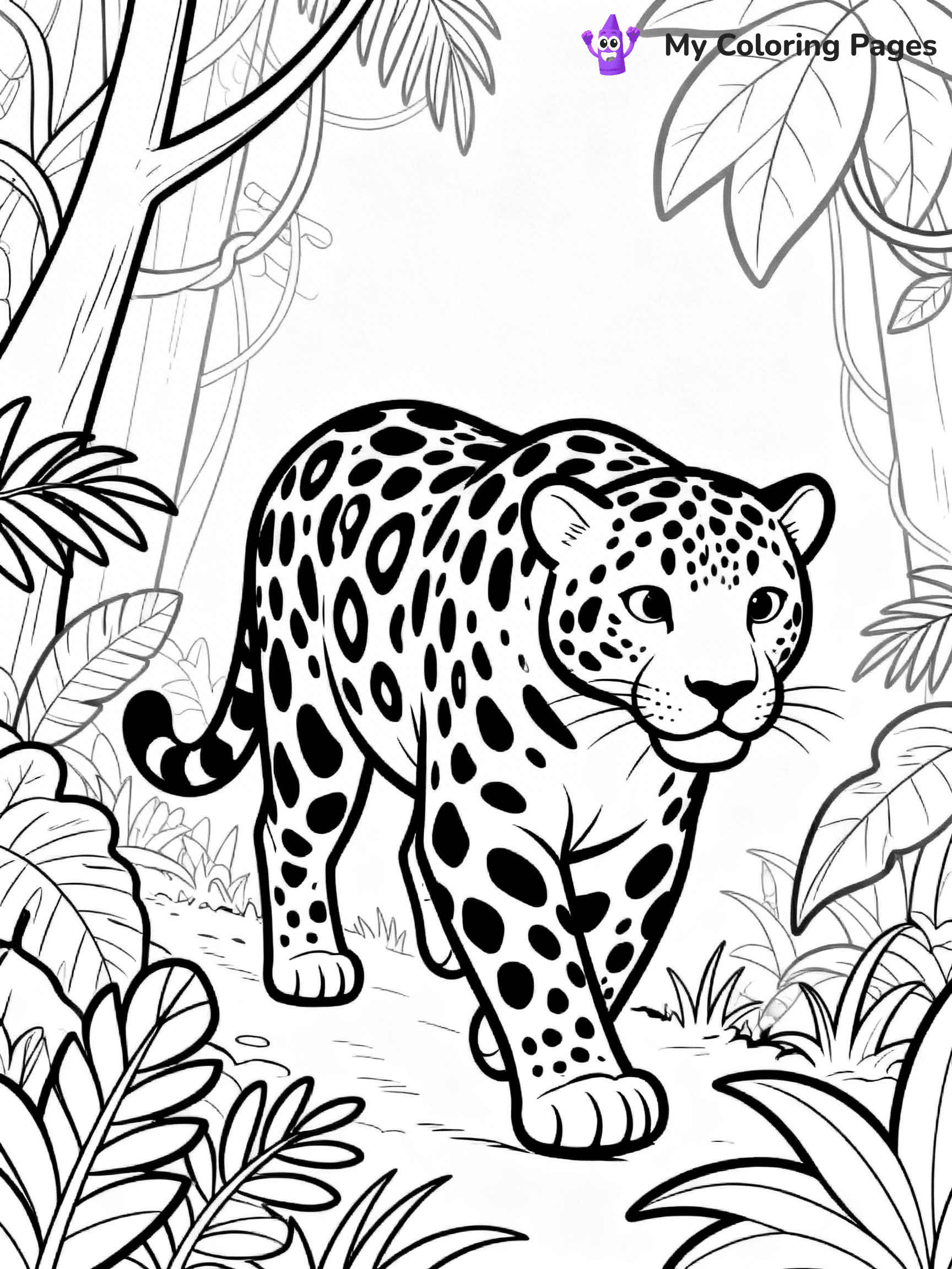 Jaguar Coloring Pages - 4