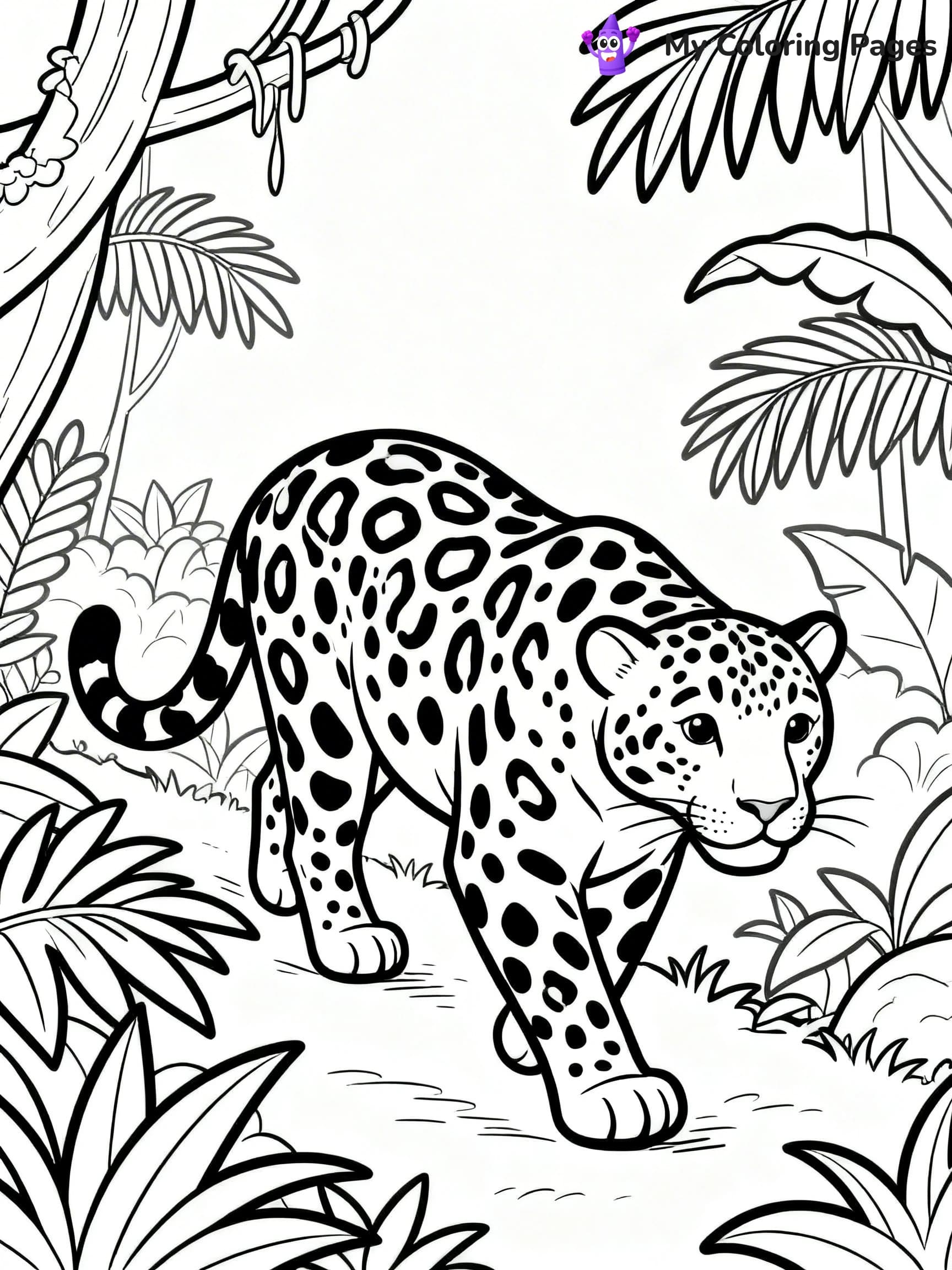Jaguar Coloring Pages - 3