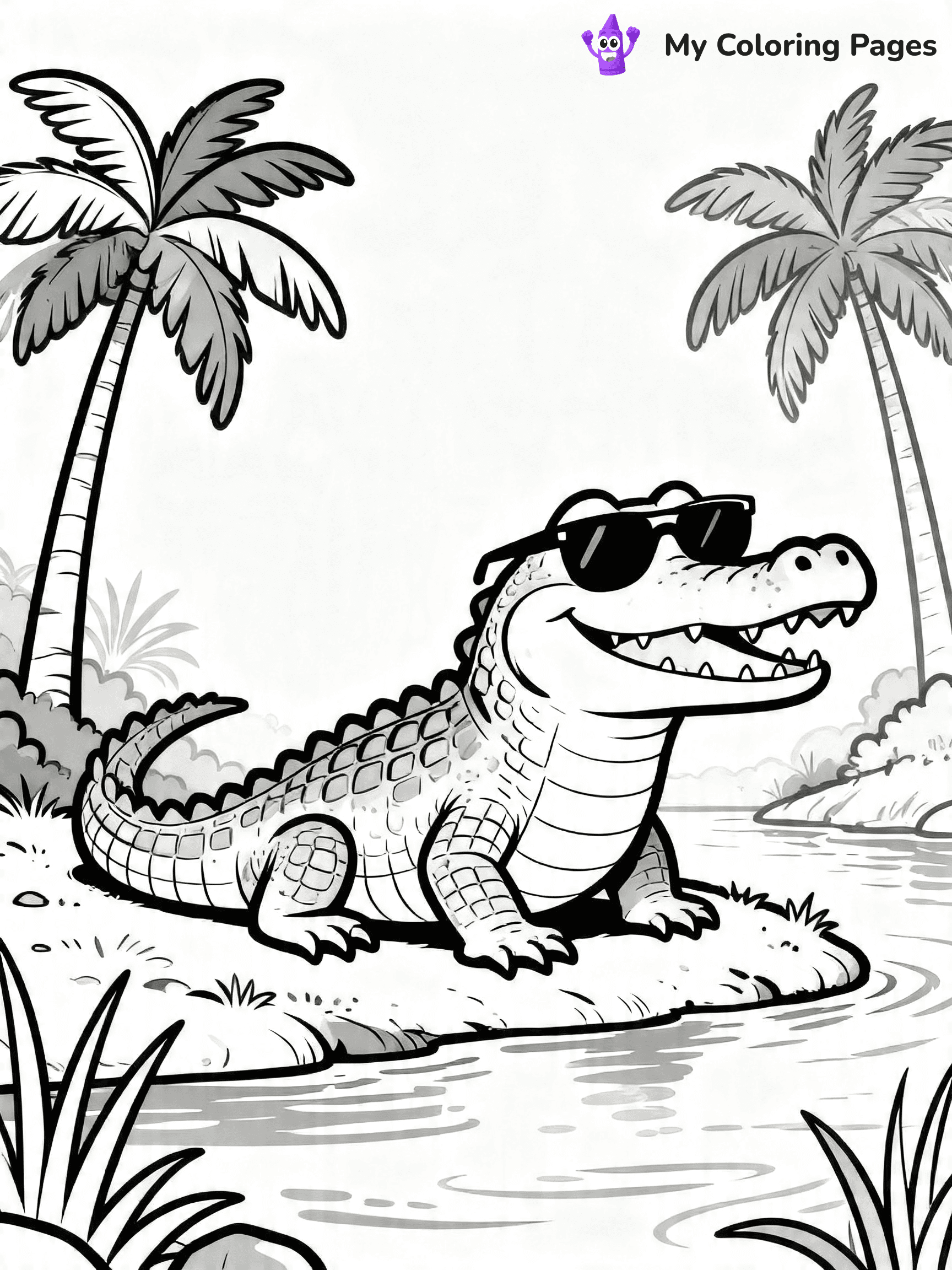 Crocodile Coloring Pages - 13